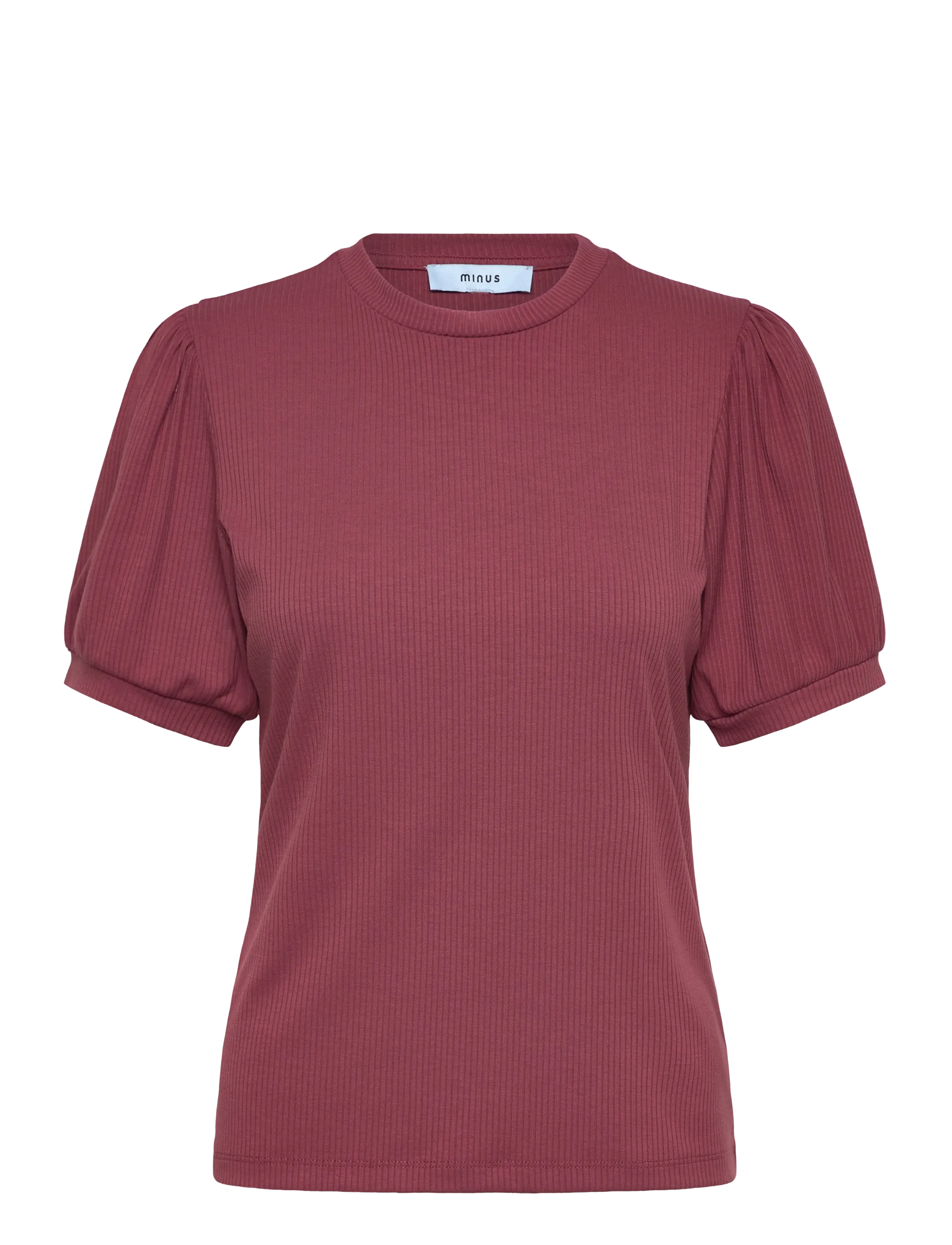 Minus Johanna T-shirt - Tøj - ROAN ROUGE / burgundy