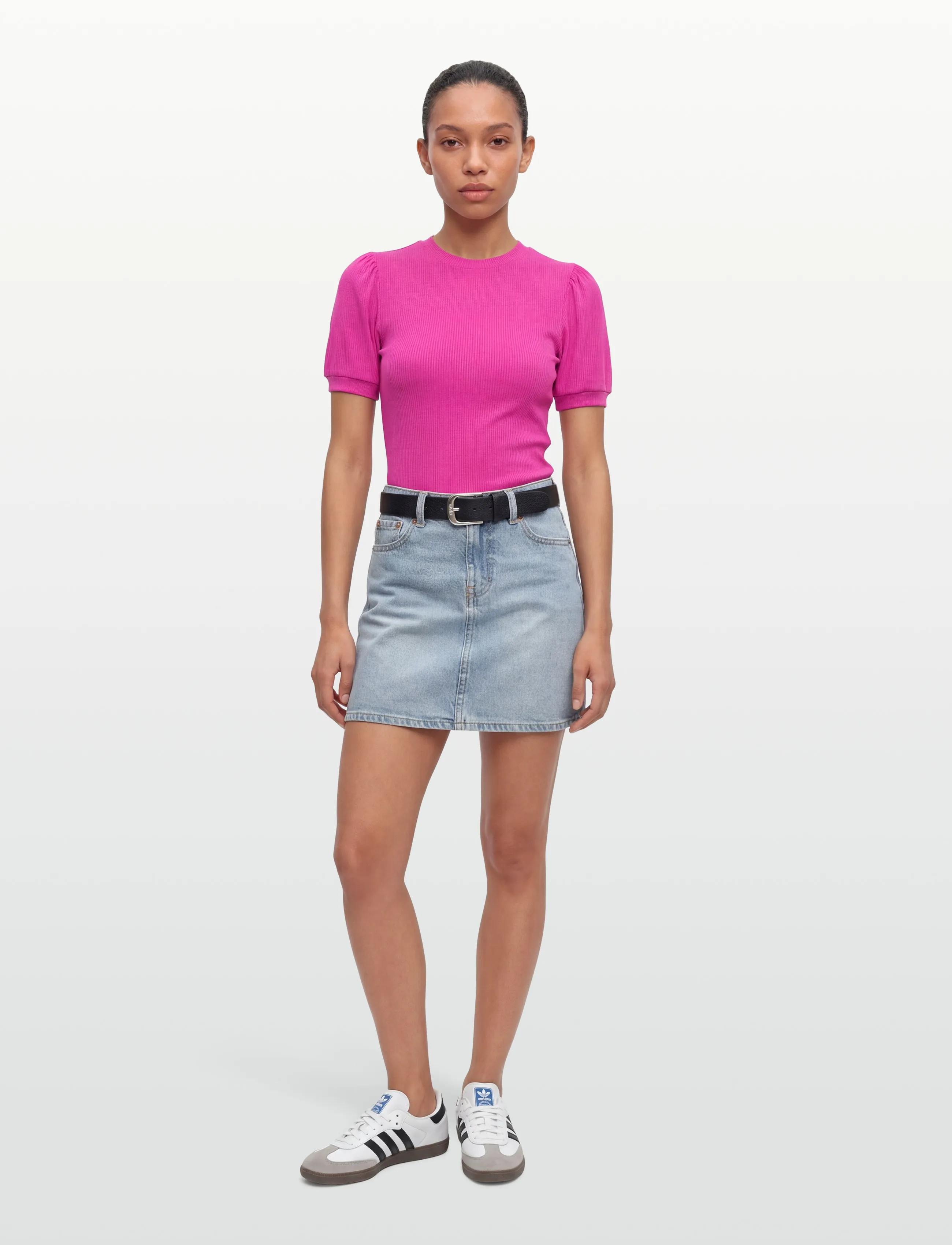 Minus Johanna T-shirt - T-shirts & Toppe - ROSE VIOLET / pink/rose
