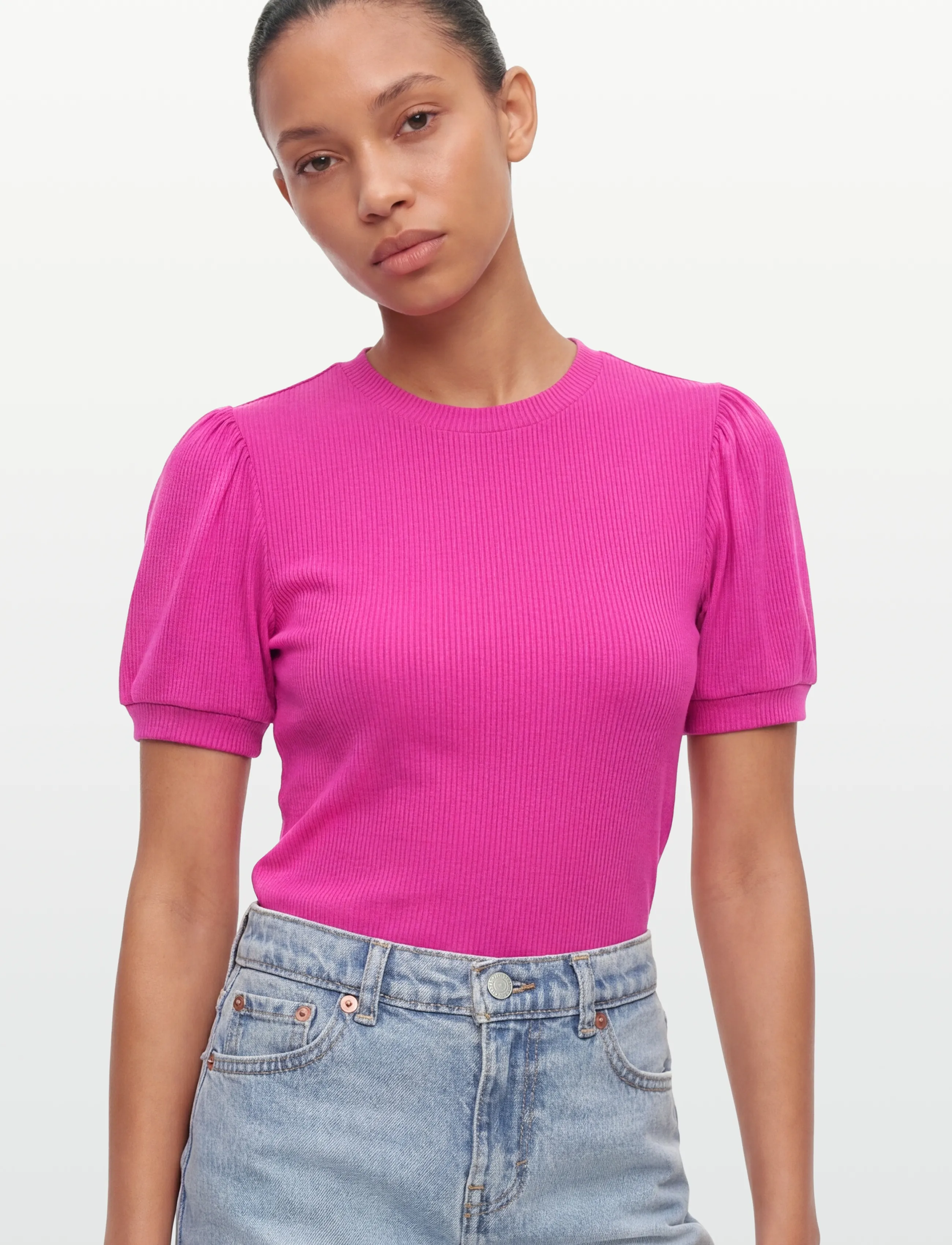 Minus - Johanna T-shirt - t-shirts - rose violet - 3
