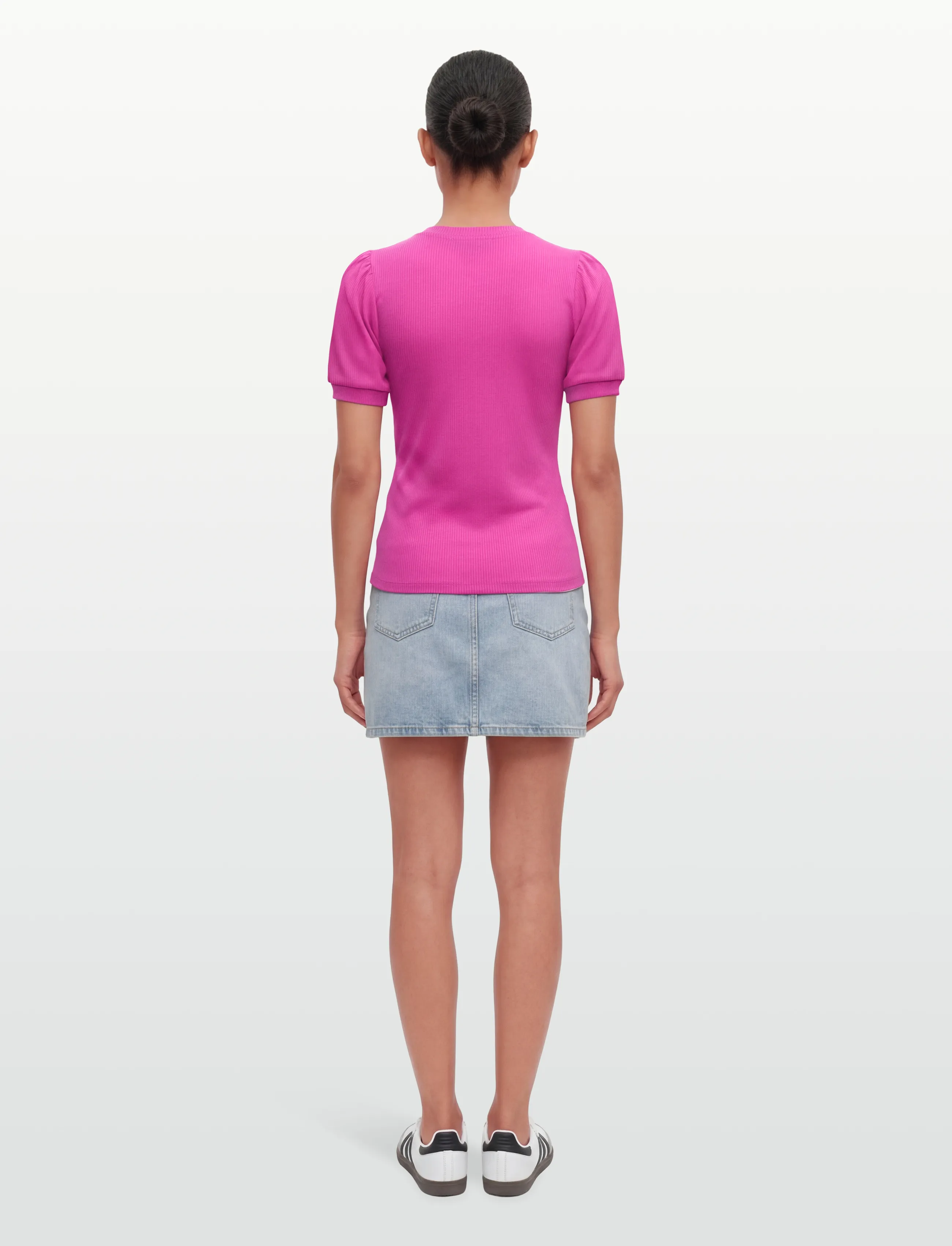 Minus - Johanna T-shirt - t-shirts - rose violet - 4