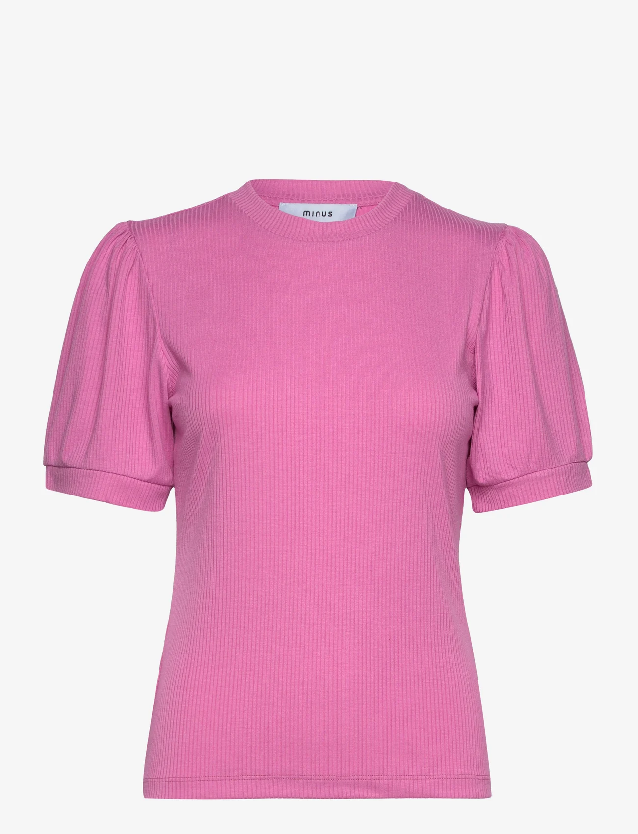 Minus - Johanna T-shirt - die niedrigsten preise - super pink - 0