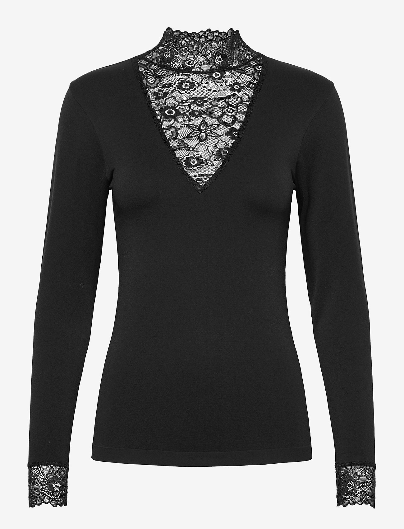 Minus - Vanessa V-neck Bluse - sort - 0