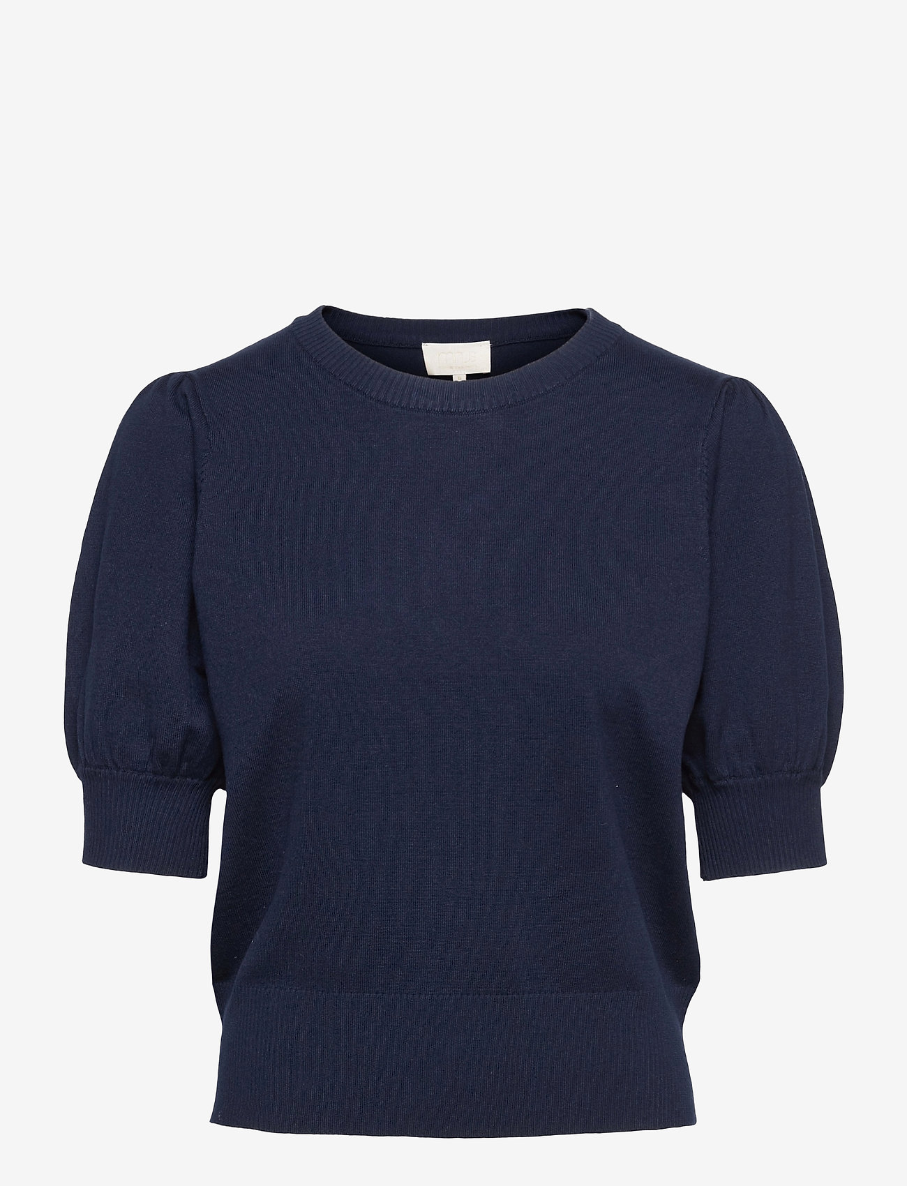Minus - Liva Strik T-Shirt - sweaters - black iris solid - 0