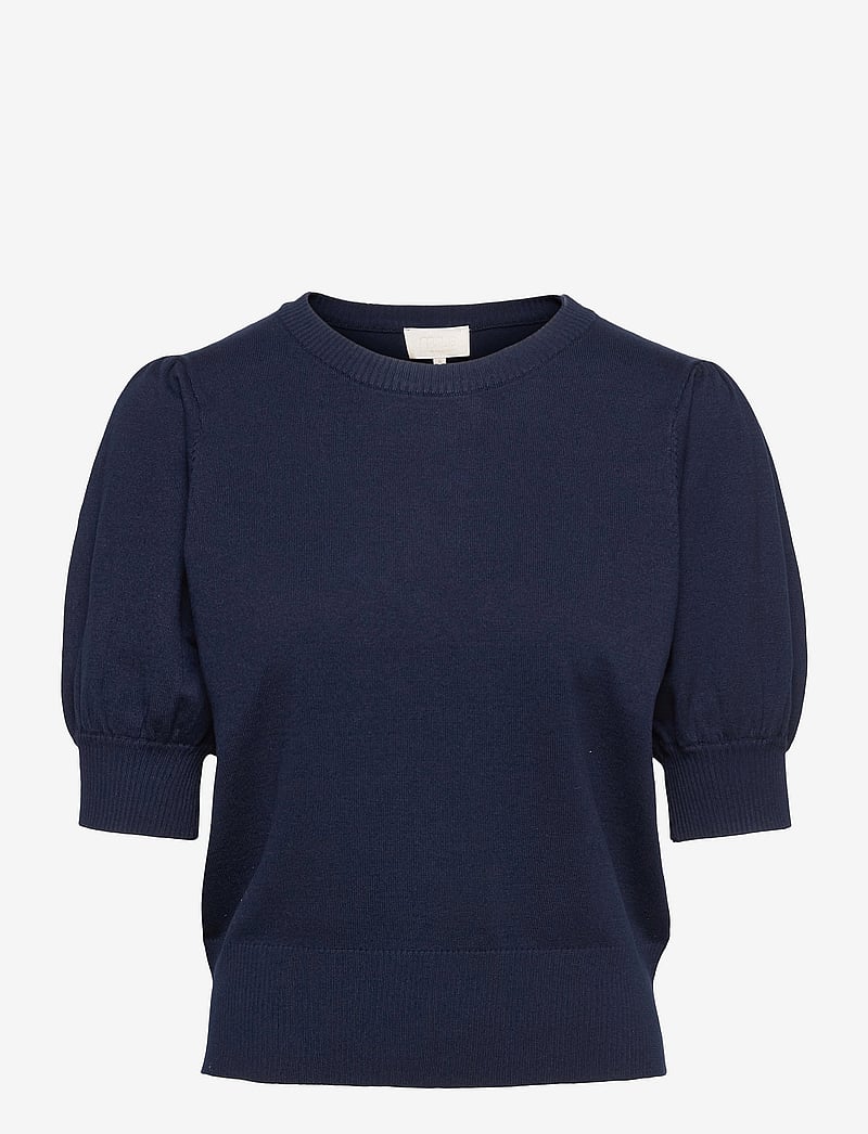 Minus - Liva Strik T-Shirt - pullover - black iris solid - 1