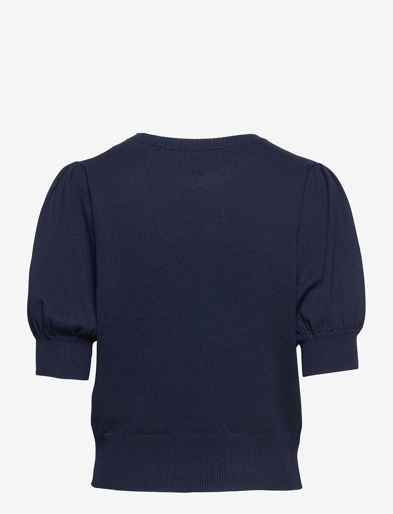 Minus - Liva Strik T-Shirt - sweaters - black iris solid - 1