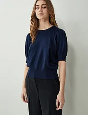 Minus - Liva Strik T-Shirt - sweaters - black iris solid - 2