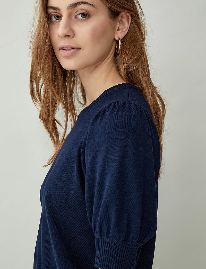 Minus - Liva Strik T-Shirt - pullover - black iris solid - 3