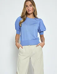 Minus - Liva Strik T-Shirt - neulepuserot - blue bonnet - 2