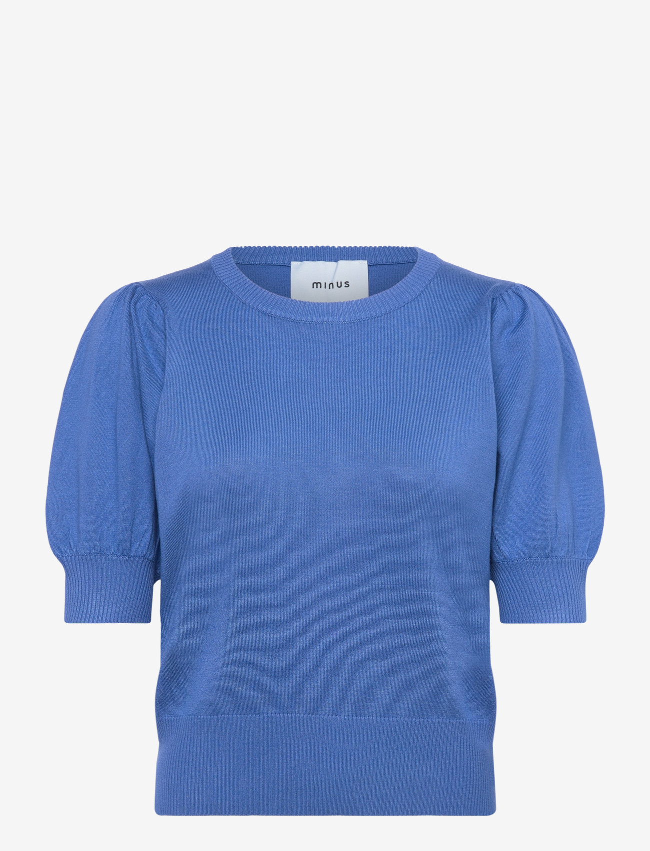 Minus Liva Strik T-Shirt - Blouses & Shirts - BRIGHT COBALT BLUE / blue