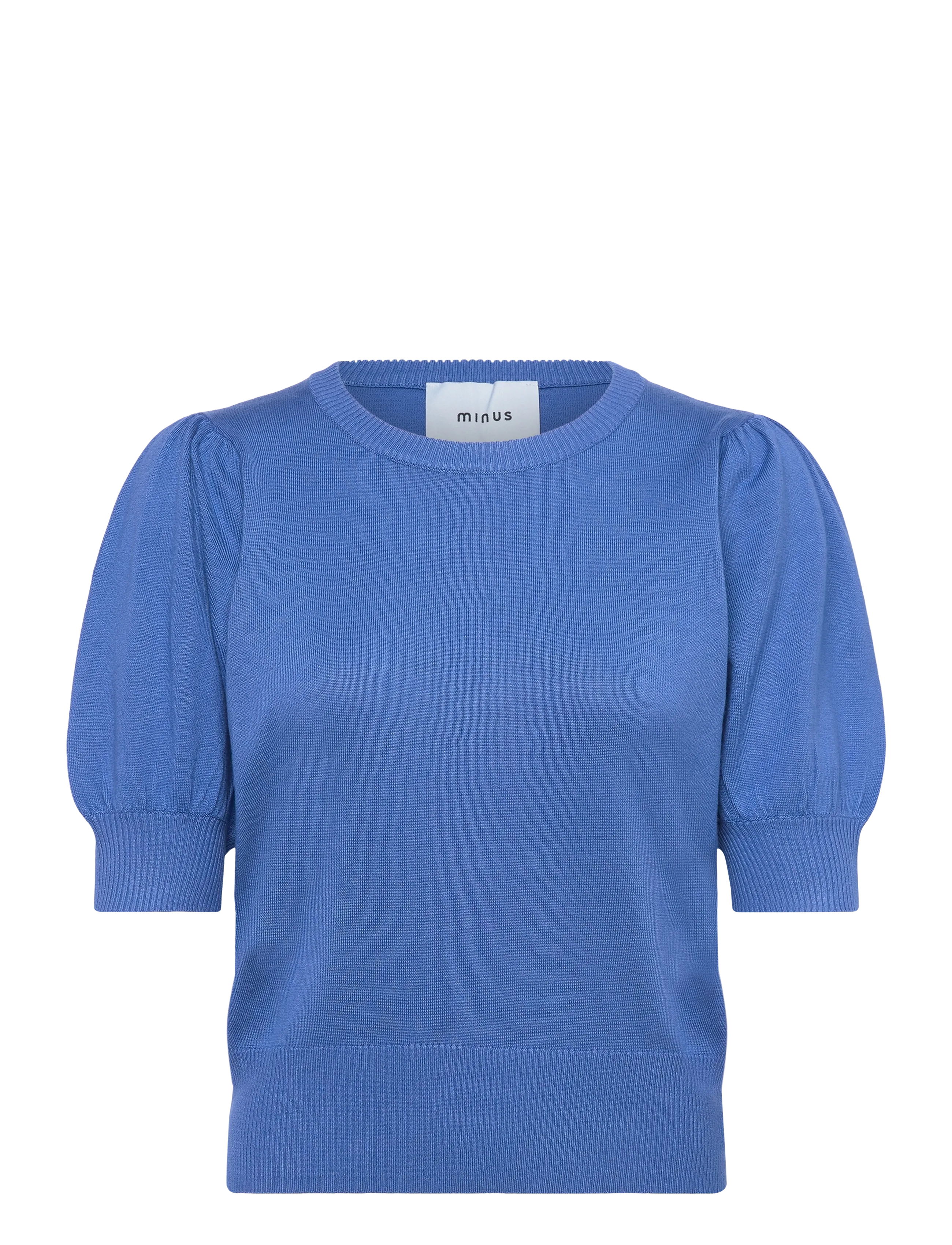 MINUS Liva Strik T-Shirt Blau - S - Damen