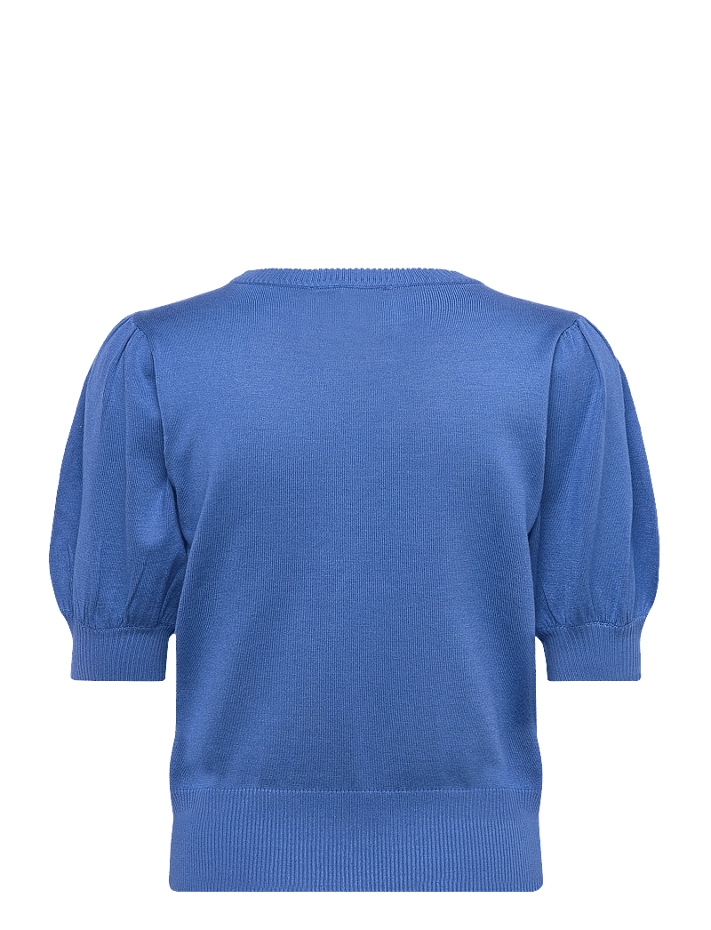 Minus - Liva Strik T-Shirt - kortærmede bluser - bright cobalt blue - 2