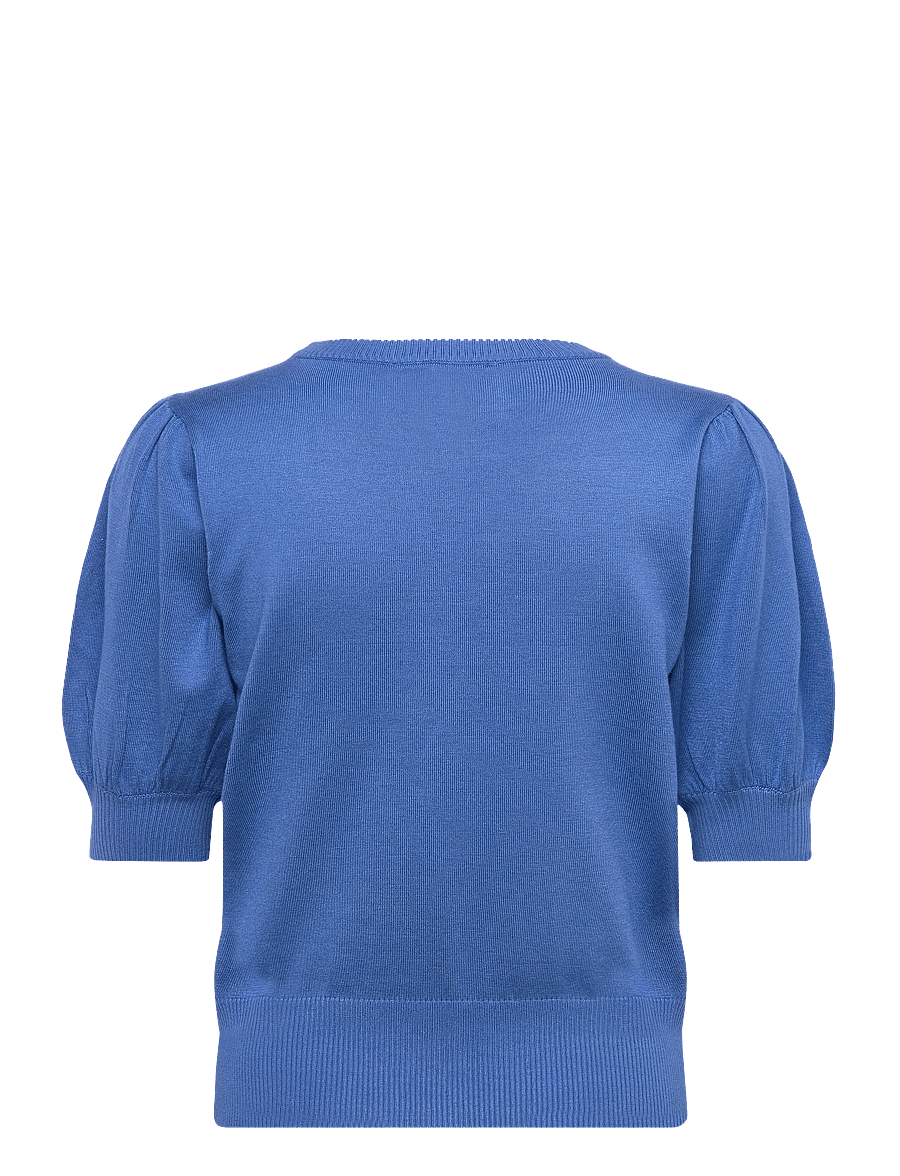 Minus - Liva Strik T-Shirt - kortärmade blusar - bright cobalt blue - 2