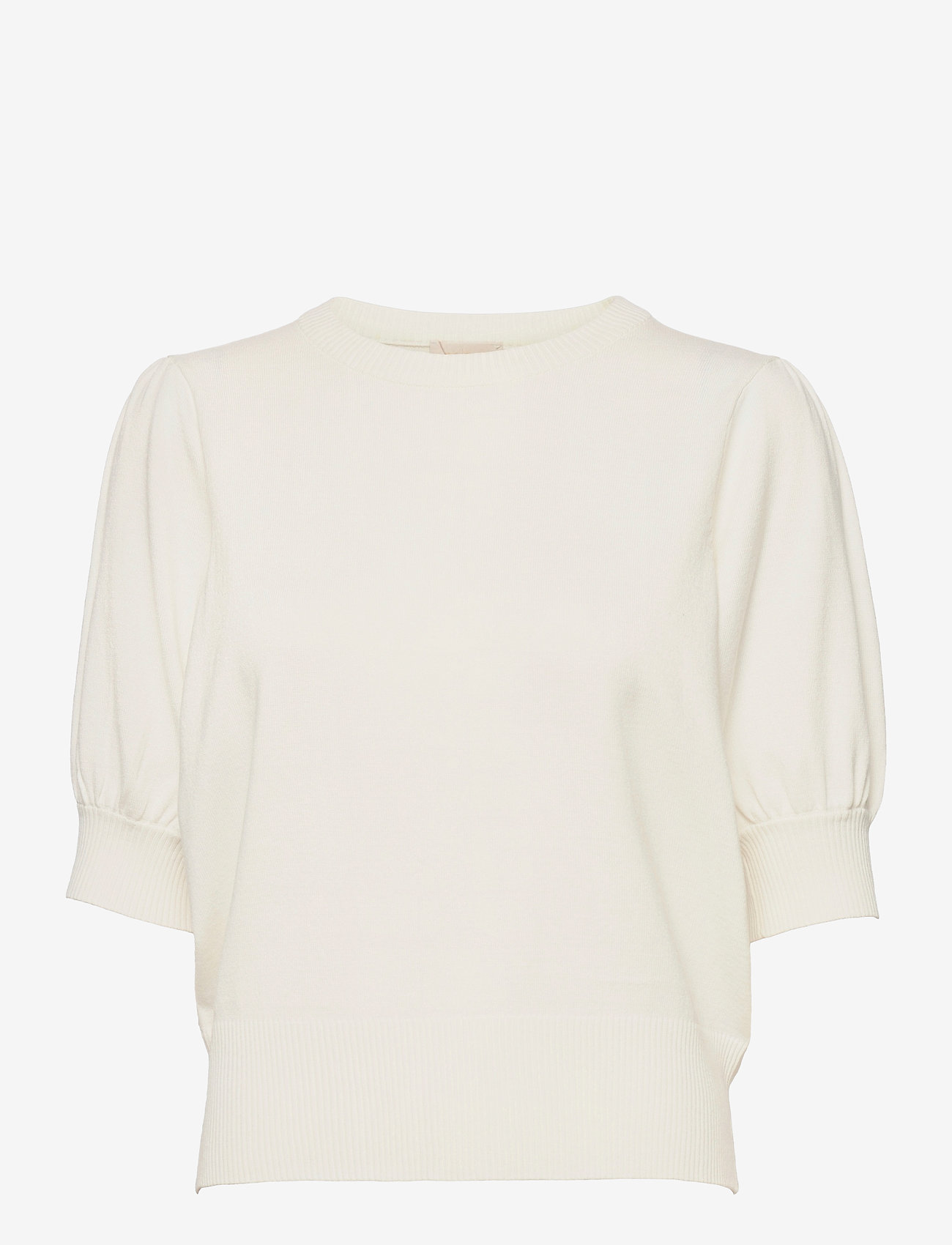 Minus - Liva Strik T-Shirt - sweaters - broken white - 0