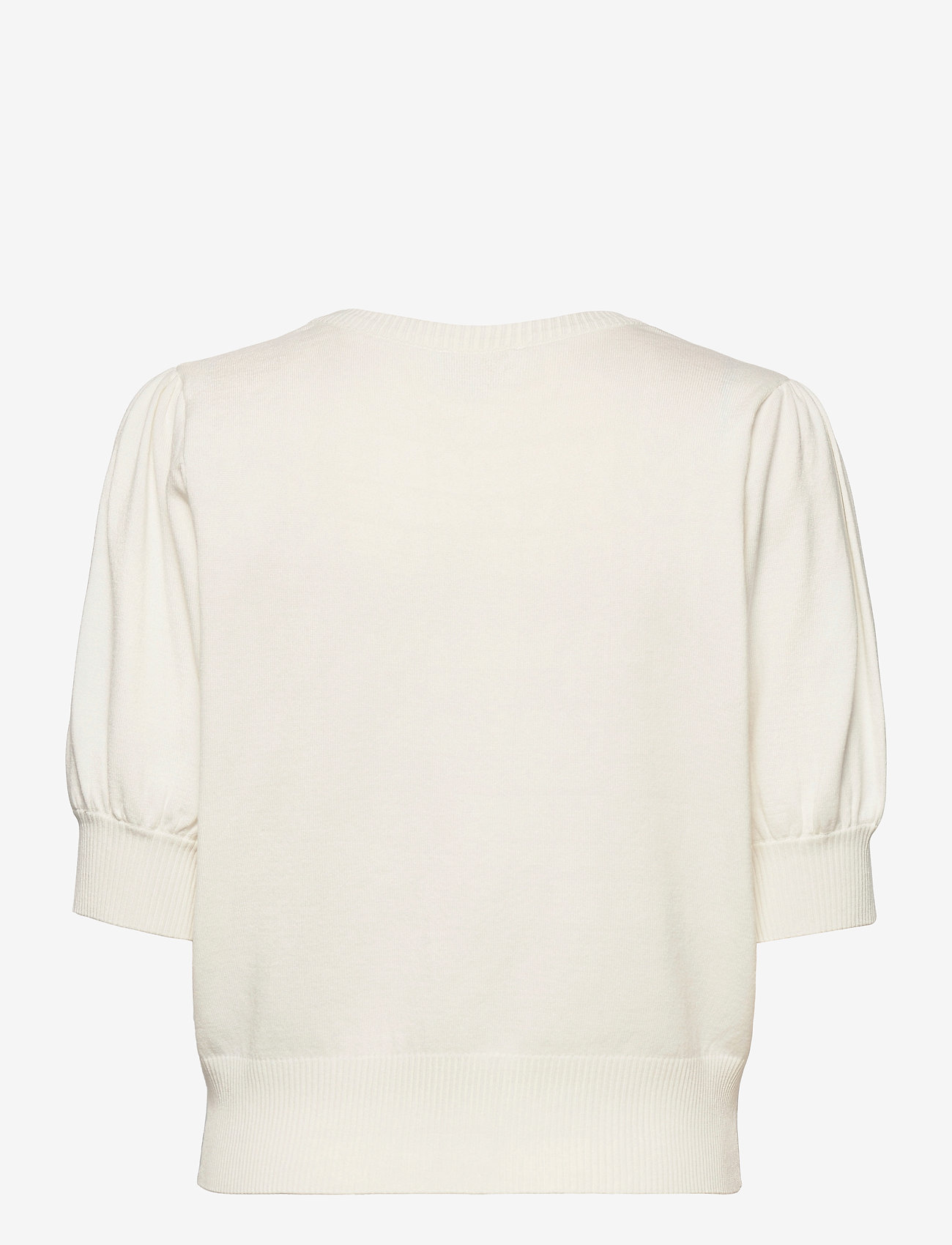 Minus - Liva Strik T-Shirt - laveste priser - broken white - 1