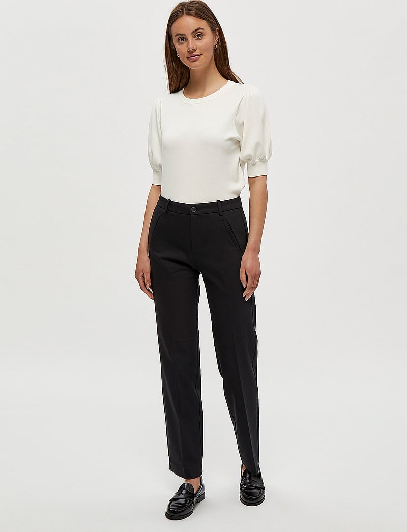 Minus - Liva Strik T-Shirt - neulepuserot - broken white - 5