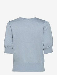 Minus - Liva Strik T-Shirt - gensere - dusty blue melange - 1