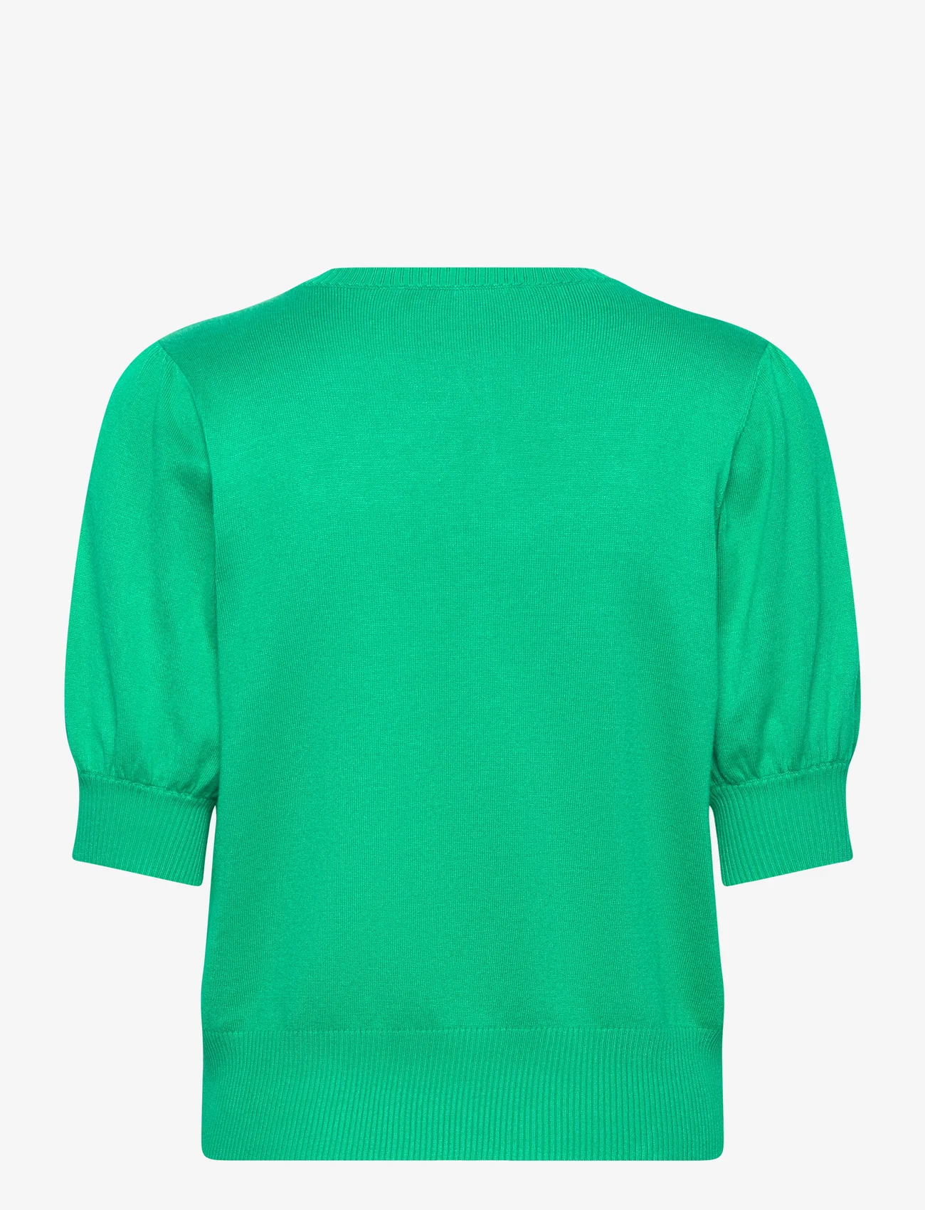 Minus - Liva Strik T-Shirt - gensere - golf green - 1