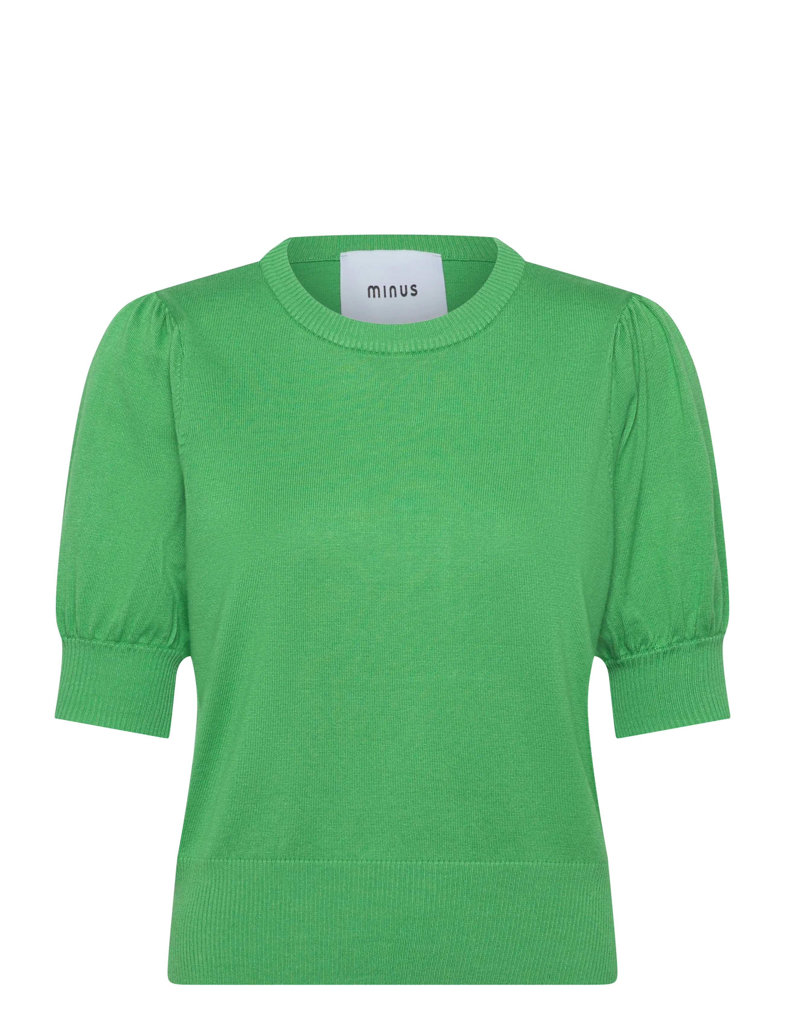 MINUS Liva Strik T-Shirt Grün - S - Damen