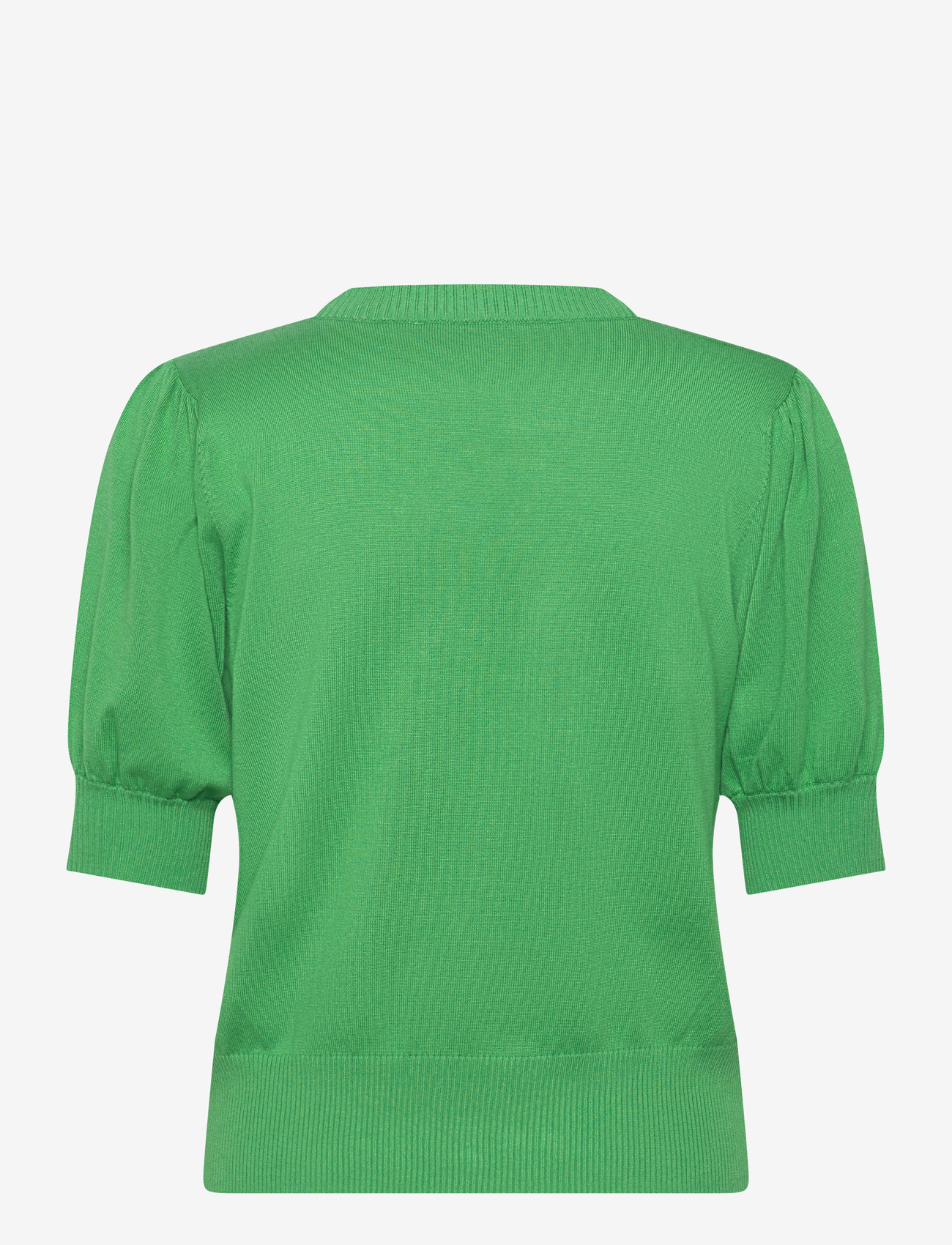 Minus - Liva Strik T-Shirt - kortærmede bluser - greenbriar - 1