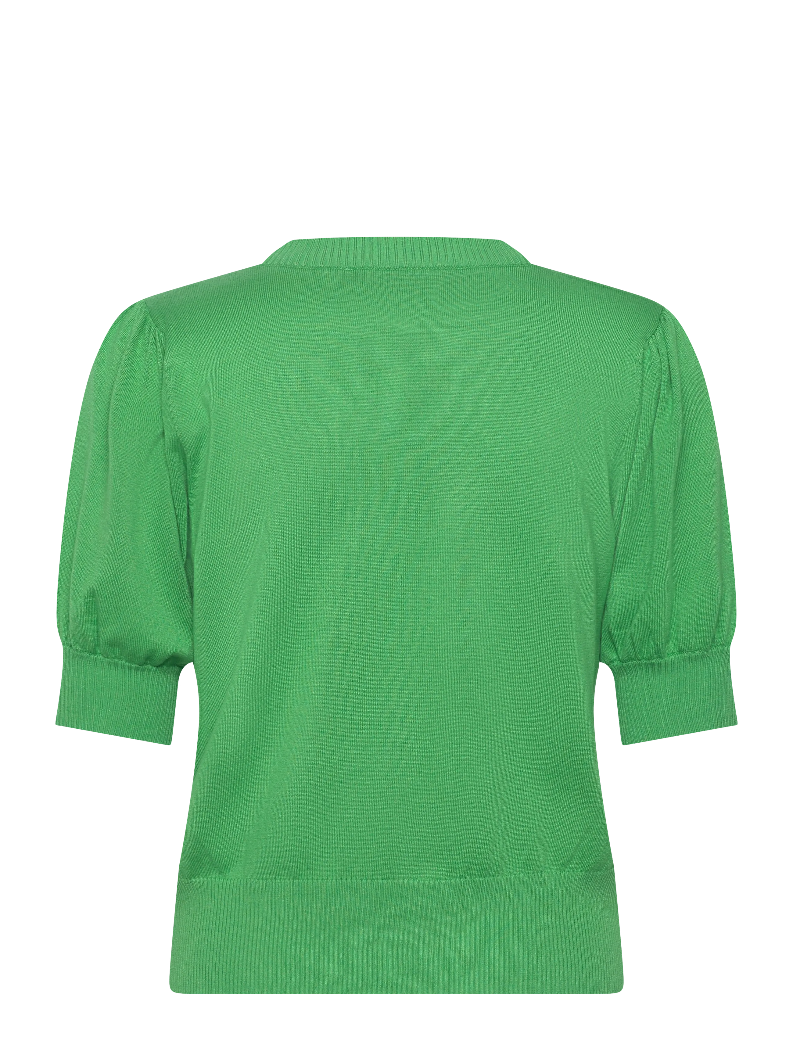 Minus - Liva Strik T-Shirt - kurzämlige blusen - greenbriar - 2