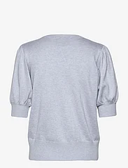Minus - Liva Strik T-Shirt - laveste priser - ibiza blue melange - 1