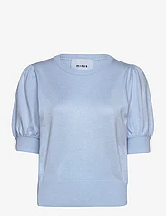Minus - Liva Strik T-Shirt - laveste priser - ice blue - 0
