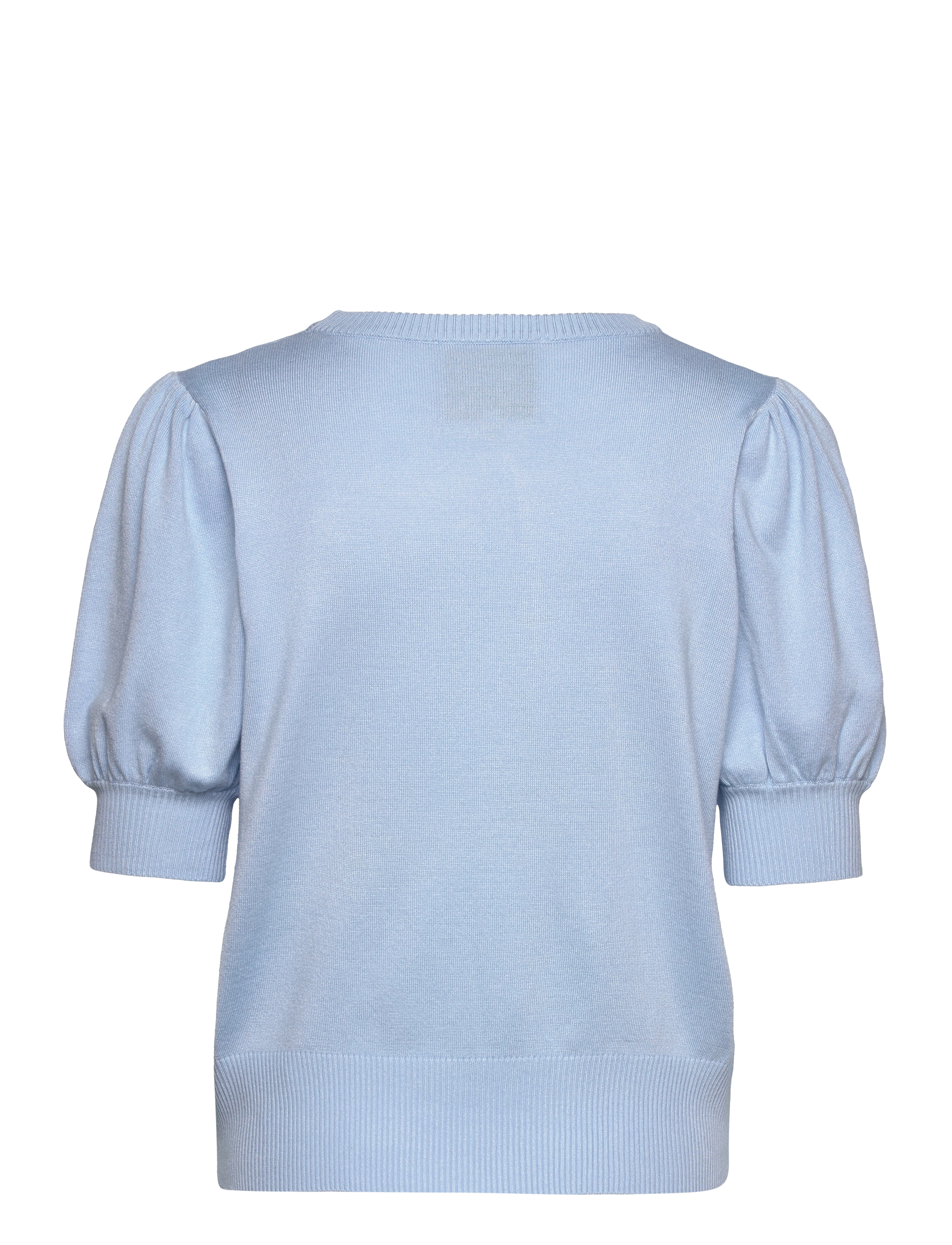 Minus - Liva Strik T-Shirt - kortærmede bluser - ice blue - 2
