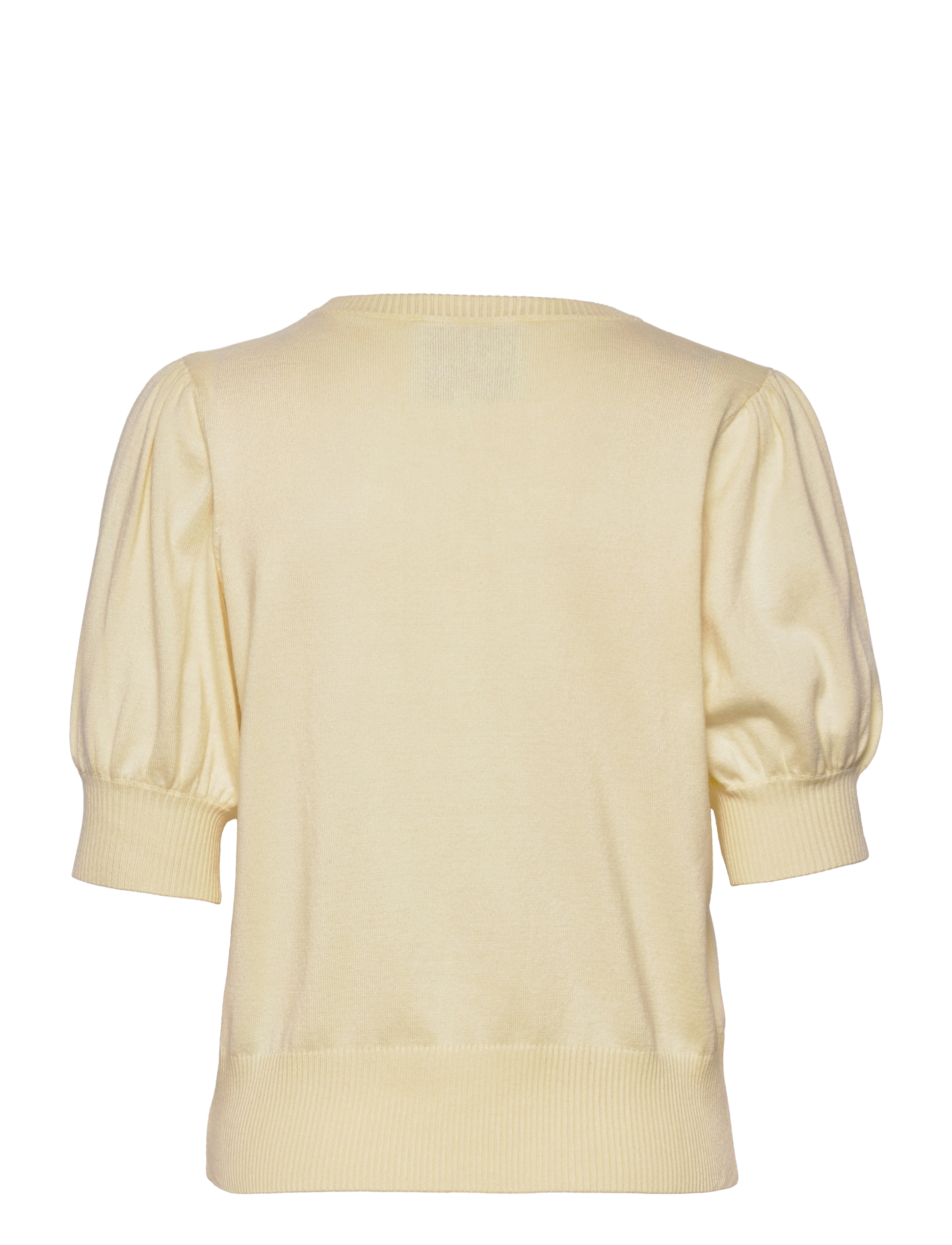 Minus - Liva Strik T-Shirt - kortærmede bluser - lemon sorbet - 2