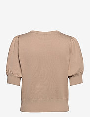 Minus - Liva Strik T-Shirt - swetry - nomad sand - 1