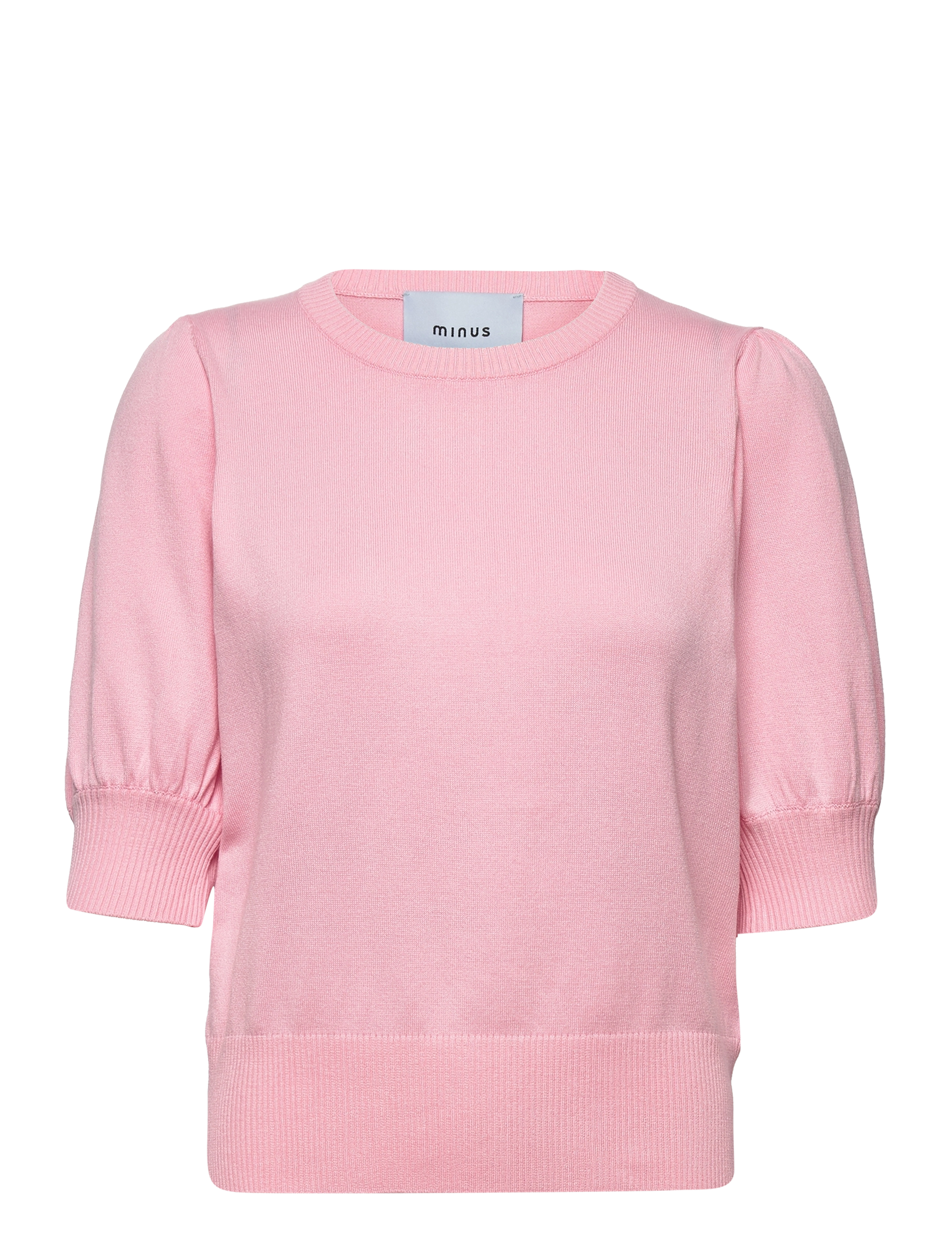 Minus - Liva Strik T-Shirt - kortärmade blusar - orchid pink - 1