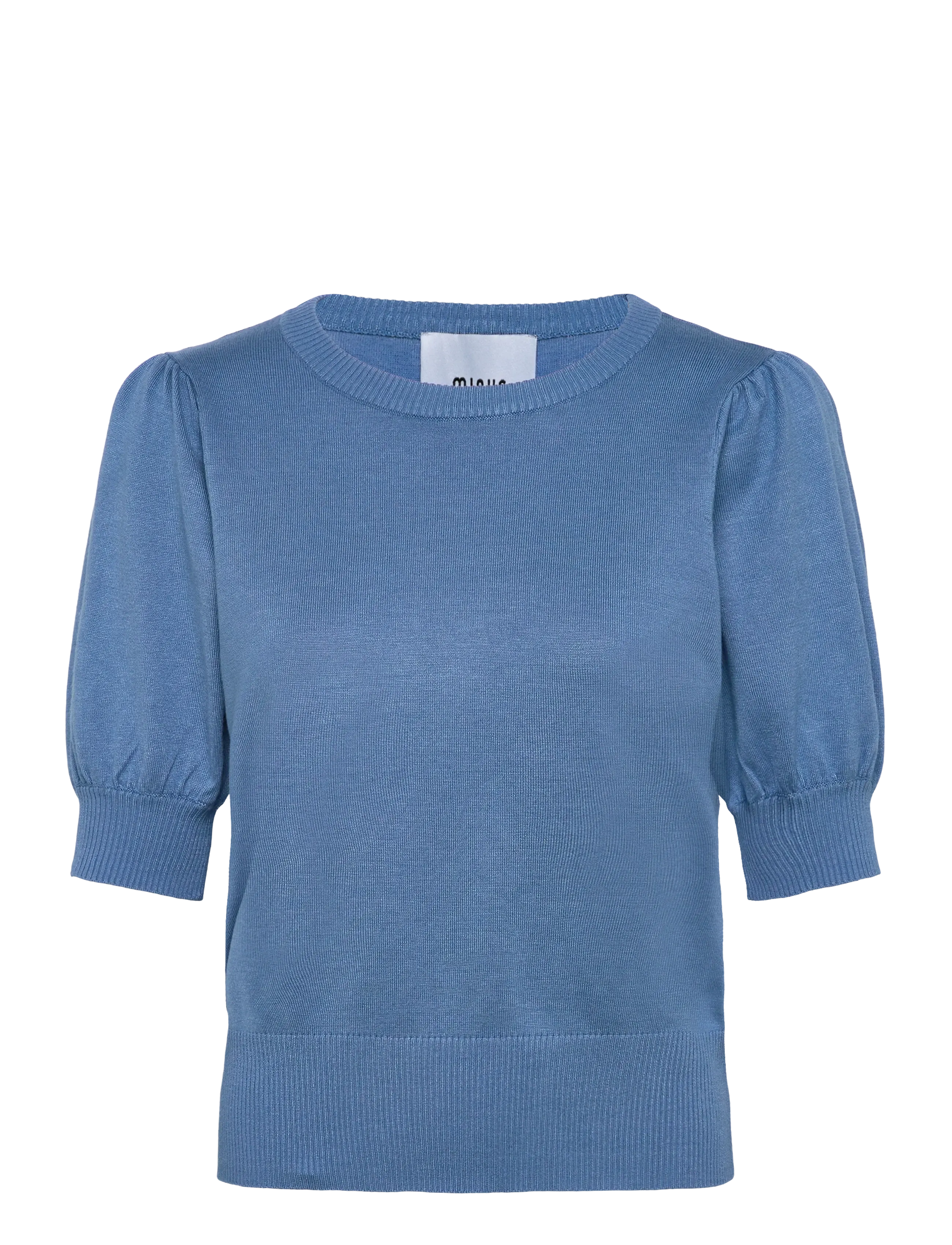 MINUS Liva Strik T-Shirt Blau - XS - Damen