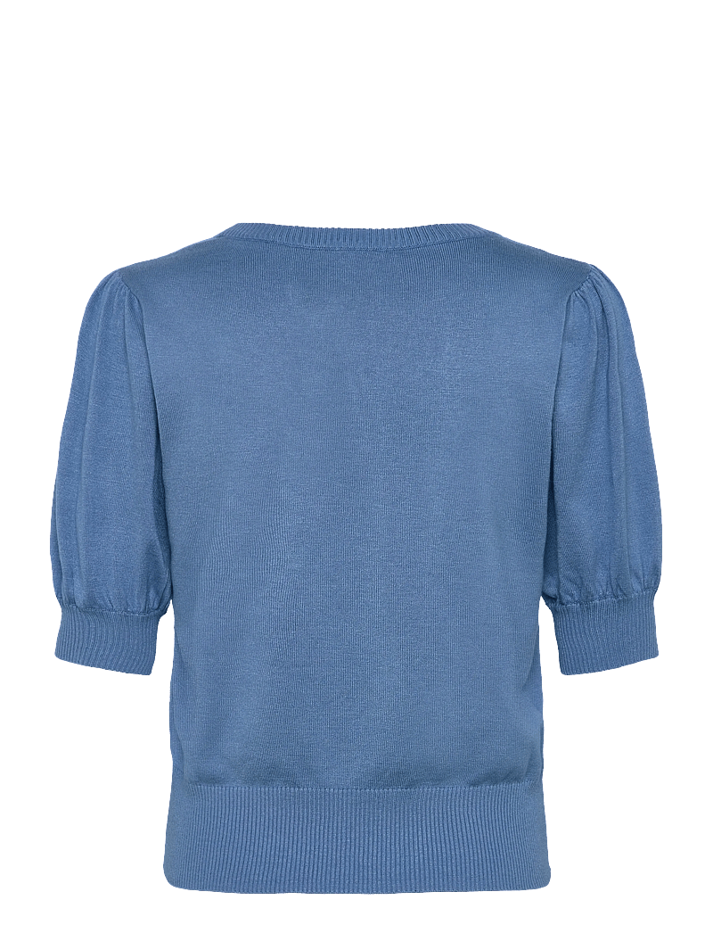 Minus - Liva Strik T-Shirt - stickade tröjor - parisian blue - 1