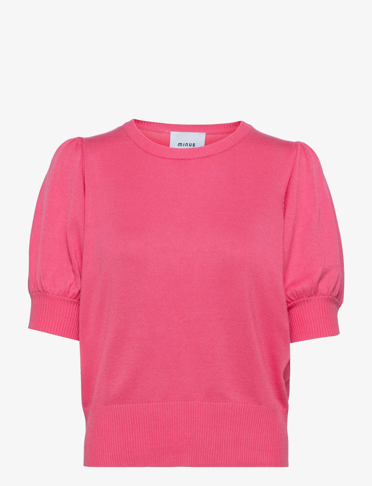 Minus - Liva Strik T-Shirt - truien - pink flamingo - 0