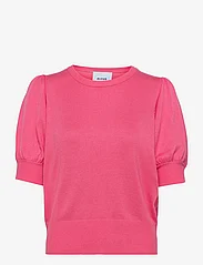 Minus - Liva Strik T-Shirt - gensere - pink flamingo - 0