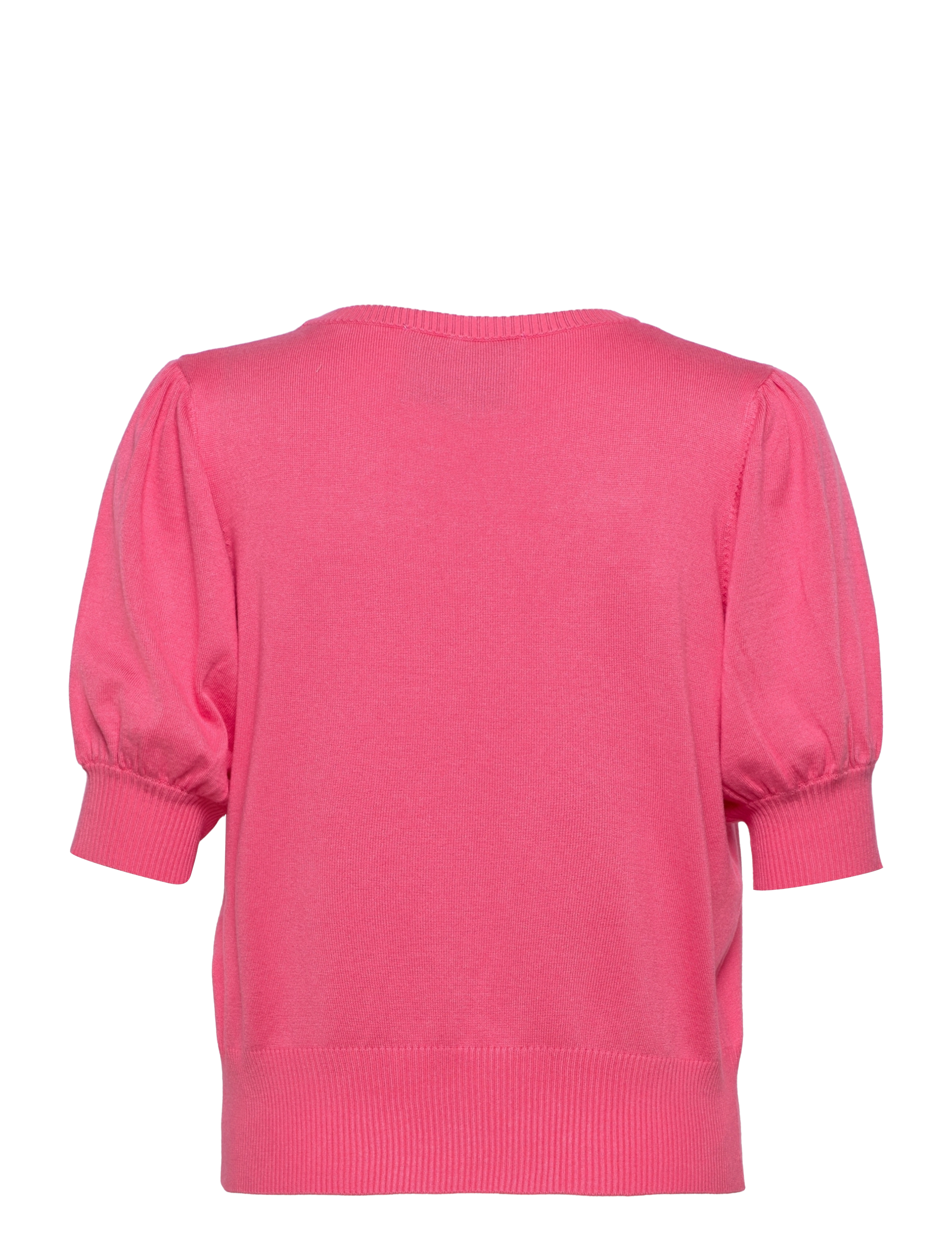 Minus - Liva Strik T-Shirt - kortärmade blusar - pink flamingo - 2