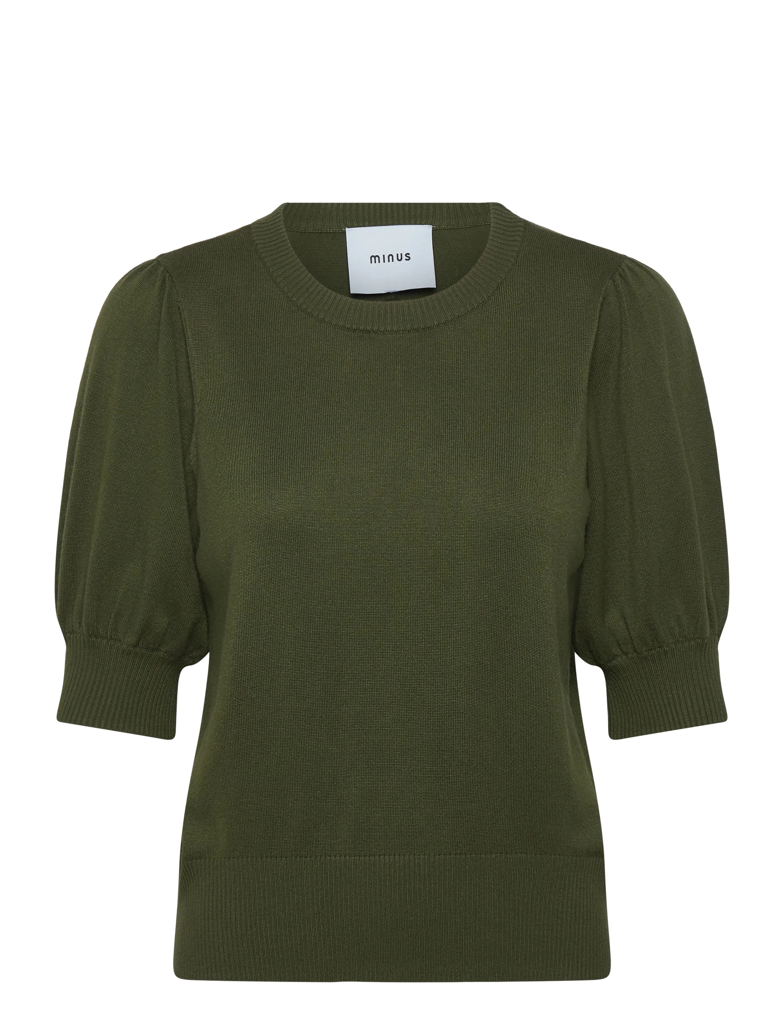 Minus Liva Strik T-Shirt - Bluser - RIFLE GREEN / khaki/green