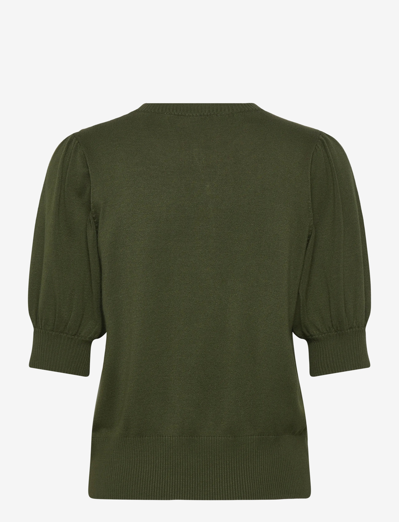 Minus - Liva Strik T-Shirt - stickade tröjor - rifle green - 1