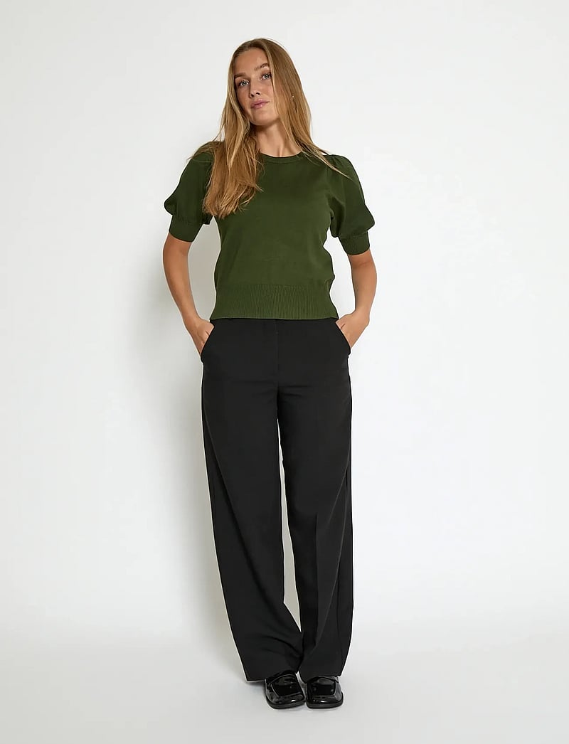 Minus - Liva Strik T-Shirt - kortermede bluser - rifle green - 4