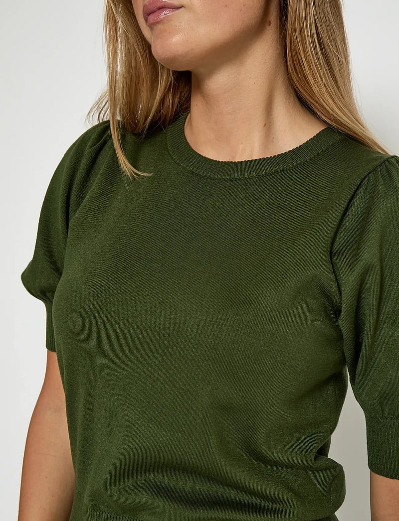 Minus - Liva Strik T-Shirt - kortermede bluser - rifle green - 5