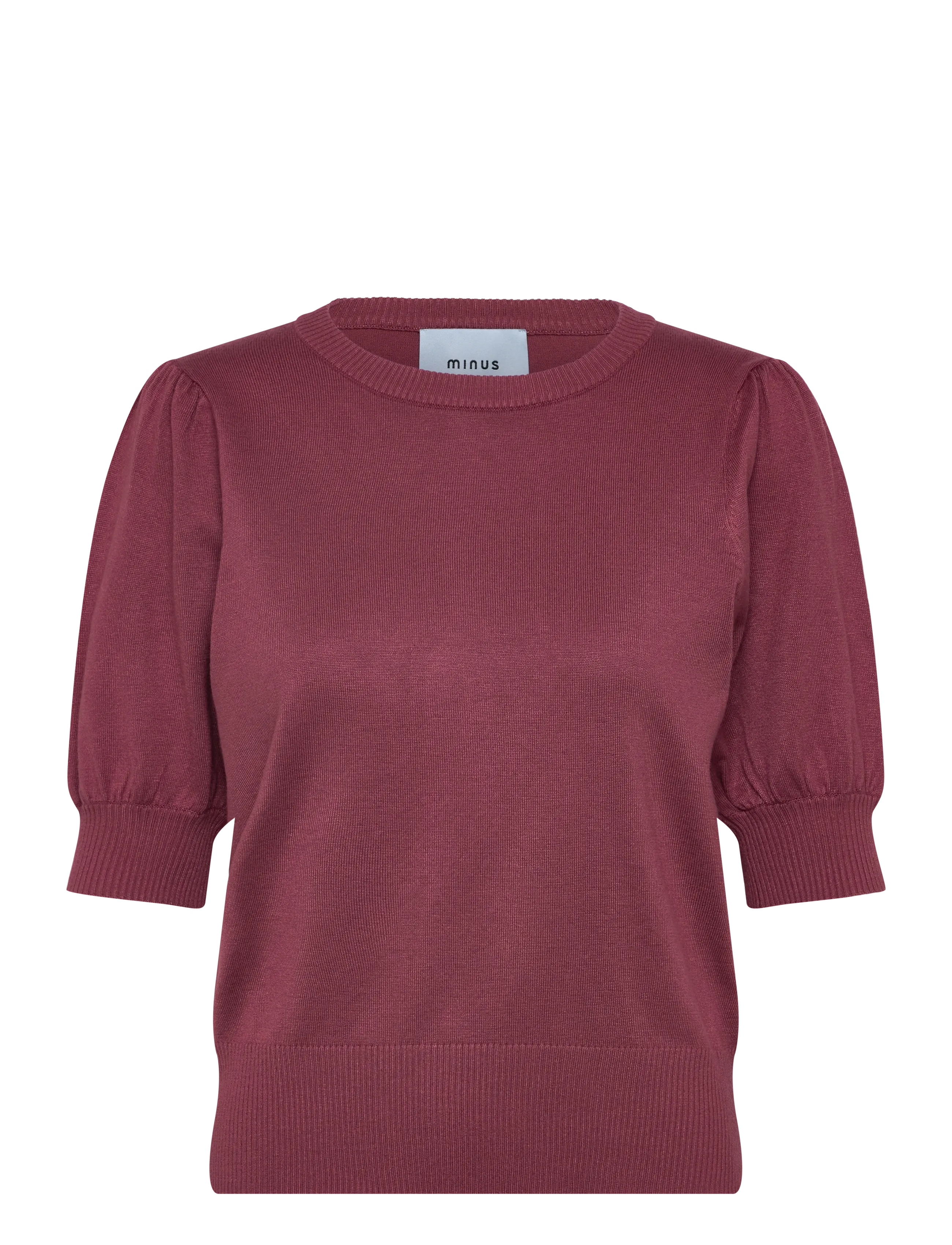 MINUS Liva Strik T-Shirt Pink - XS - Damen