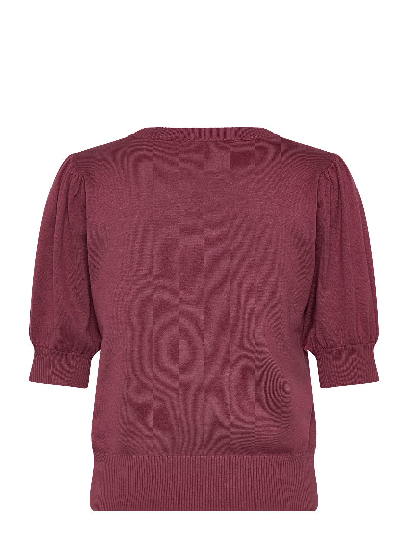 Minus - Liva Strik T-Shirt - stickade tröjor - roan rouge - 1