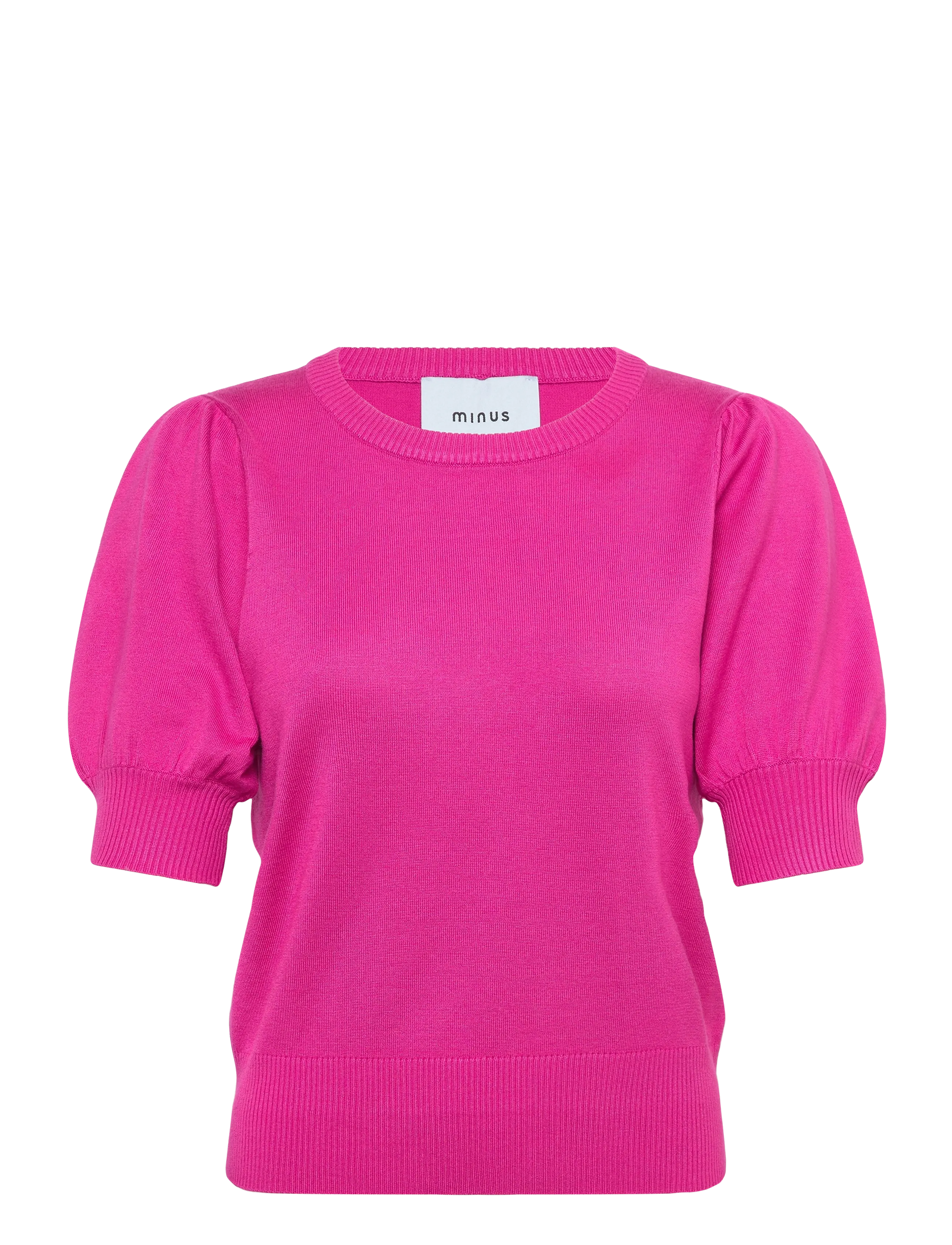 MINUS Liva Strik T-Shirt Pink - XS - Damen