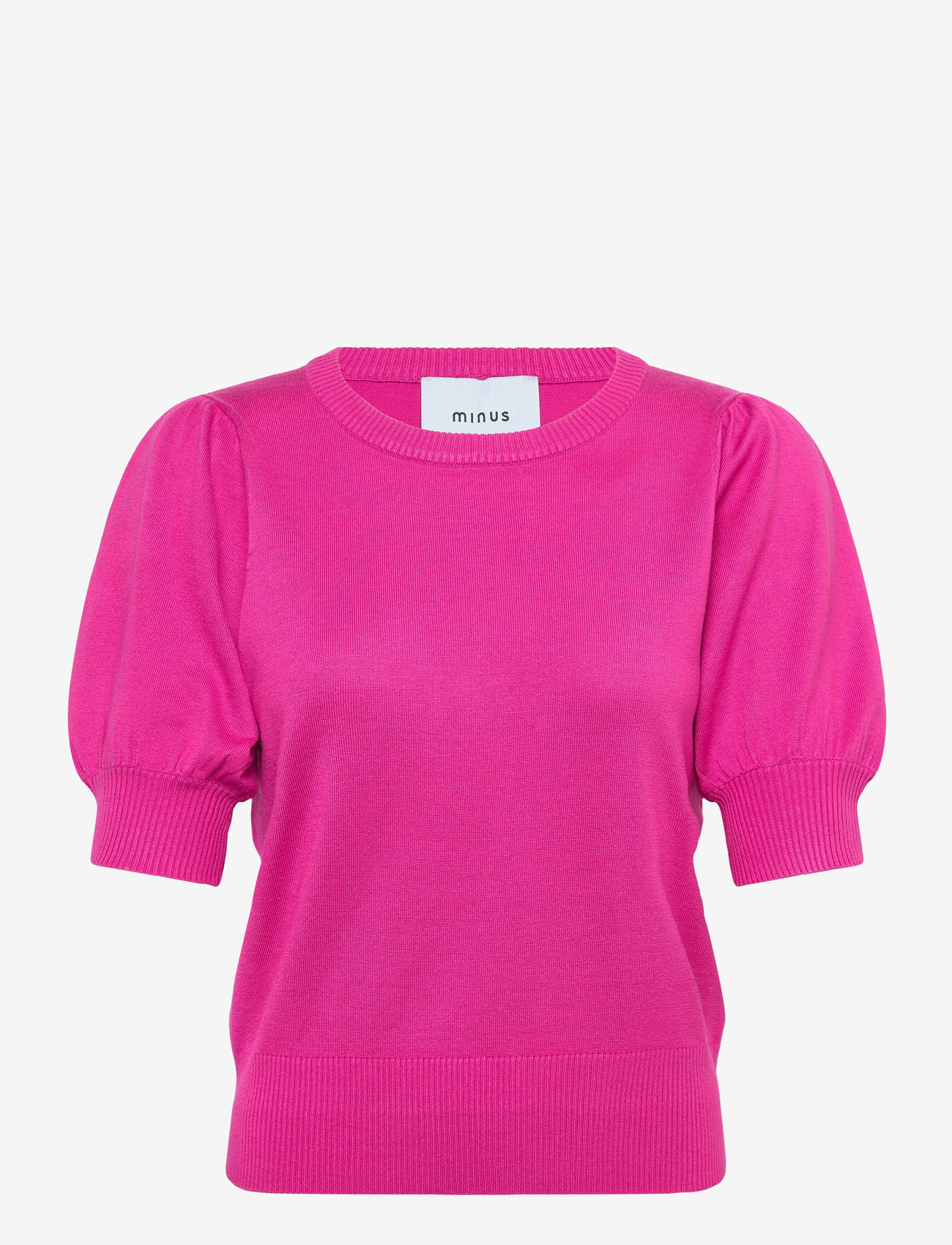 Minus - Liva Strik T-Shirt - kortærmede bluser - rose violet - 1