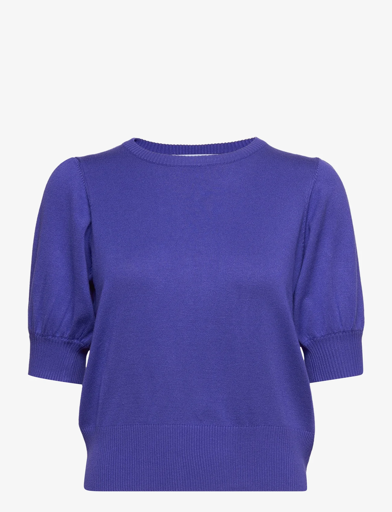 Minus - Liva Strik T-Shirt - gensere - royal blue - 0