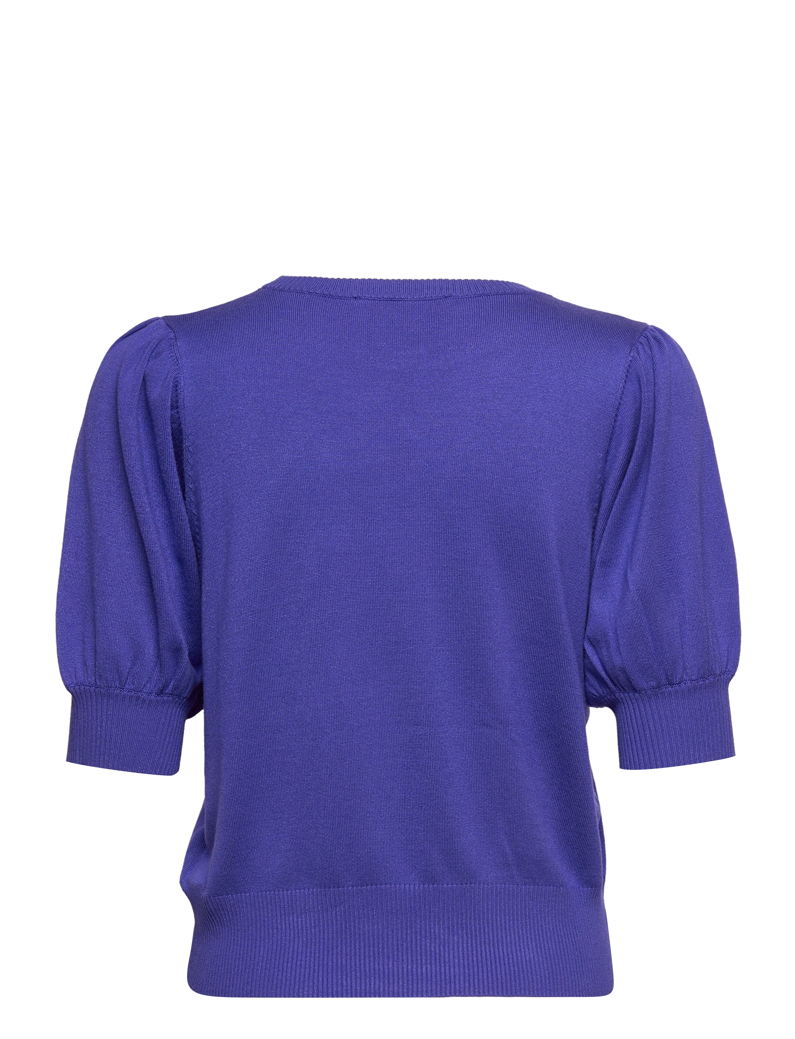 Minus - Liva Strik T-Shirt - kortärmade blusar - royal blue - 2