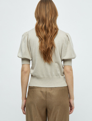 Minus - Liva Strik T-Shirt - laveste priser - sand gray melange - 3