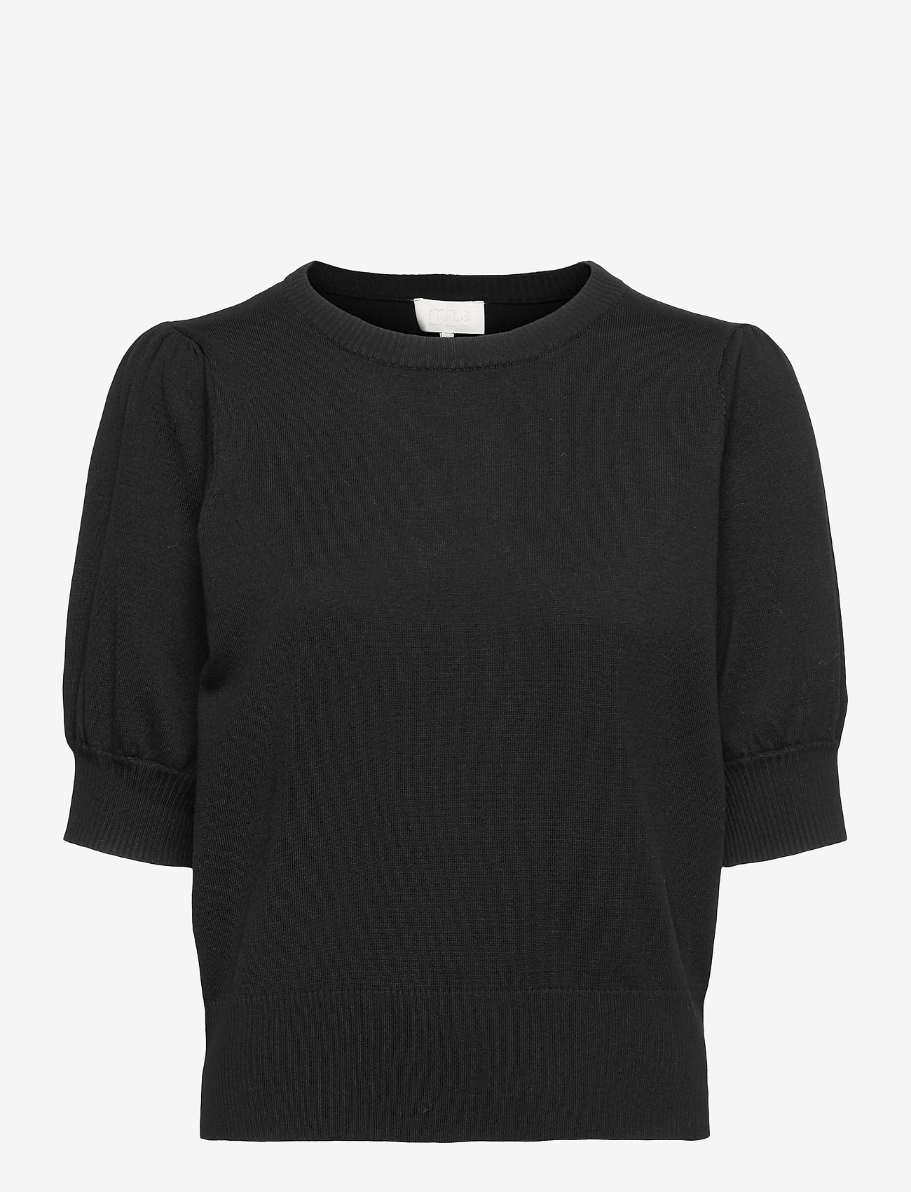 Minus Liva Strik T-Shirt - Blusen & Hemden - SORT / black