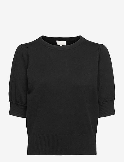 Liva Strik T-Shirt - KortæRmede Bluser