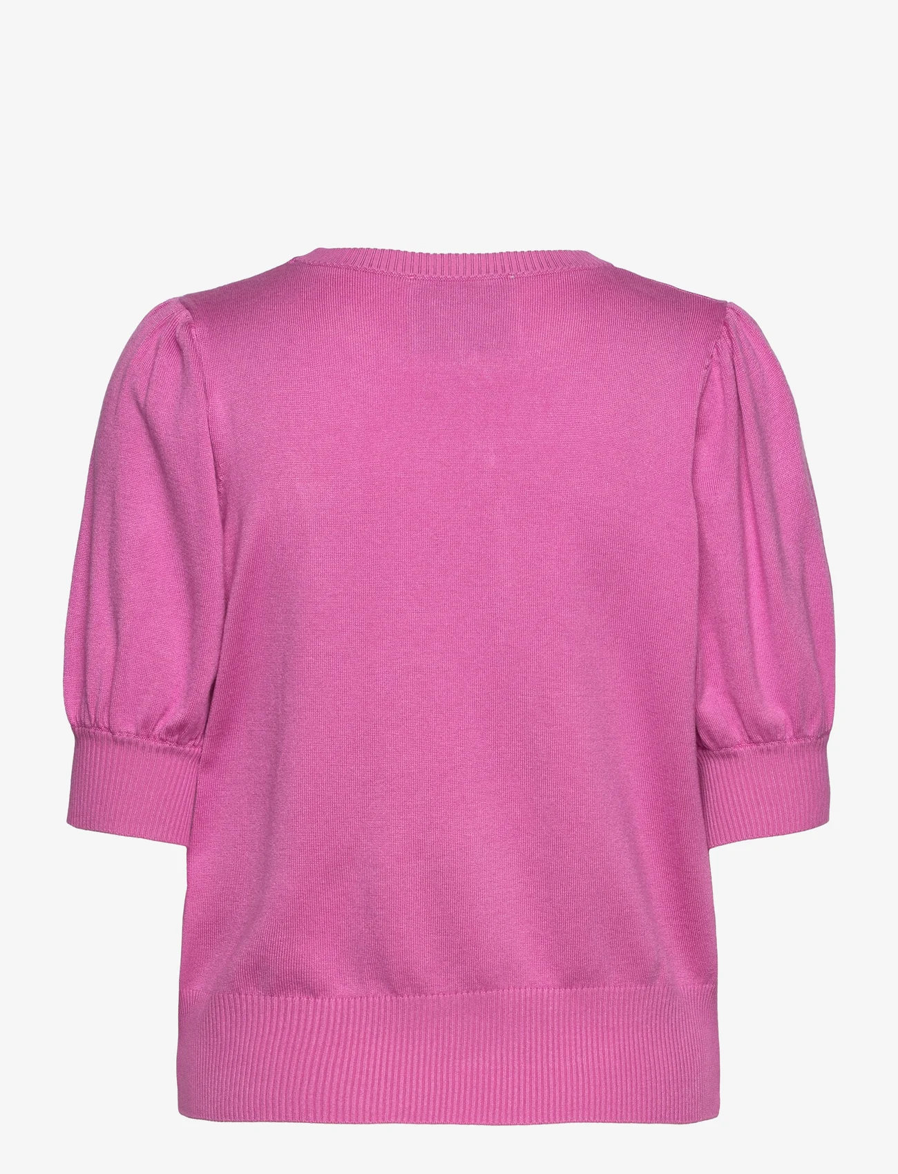 Minus - Liva Strik T-Shirt - sweaters - super pink - 1
