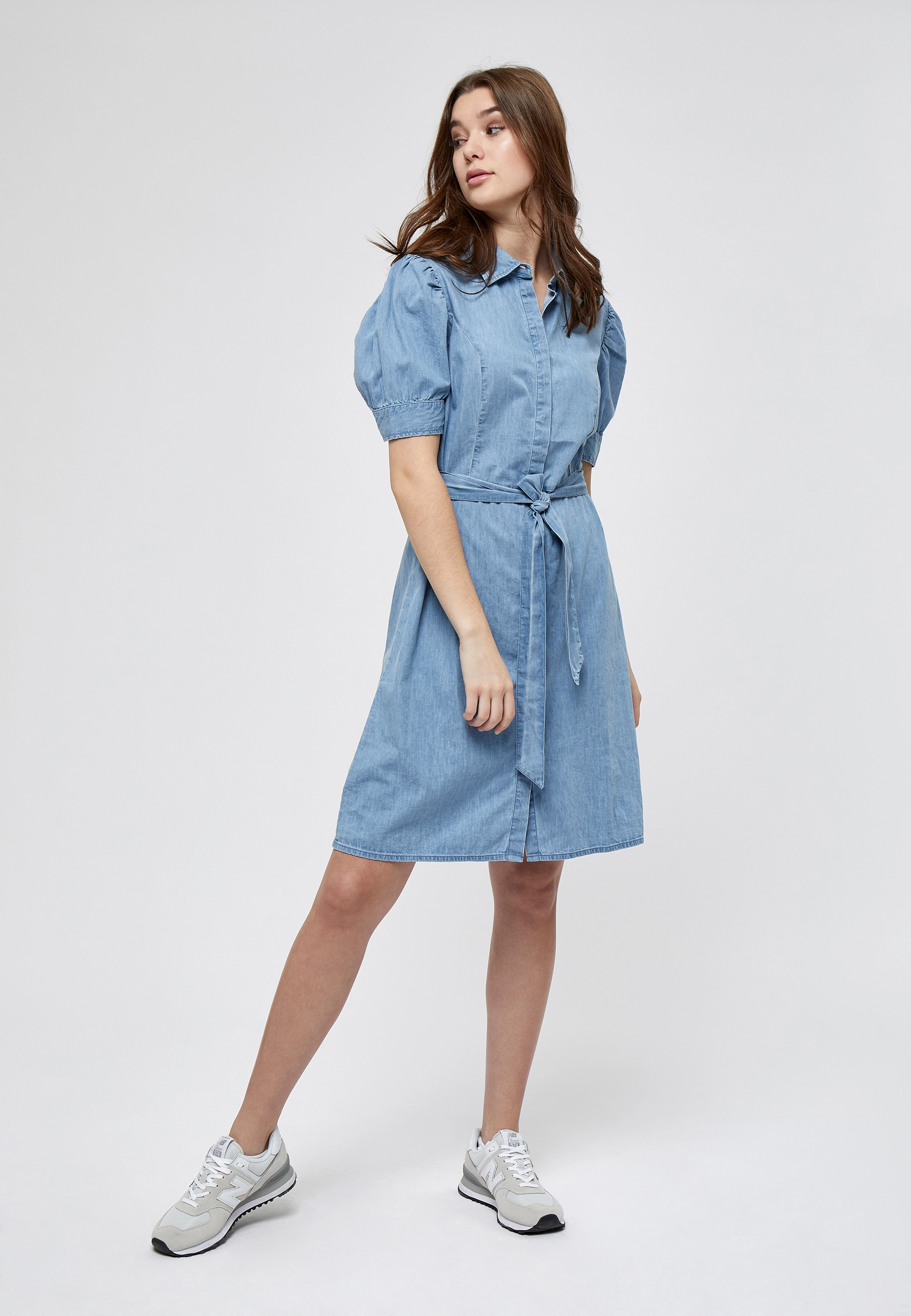 Minus - Nikia shirt dress - powder blue - 4